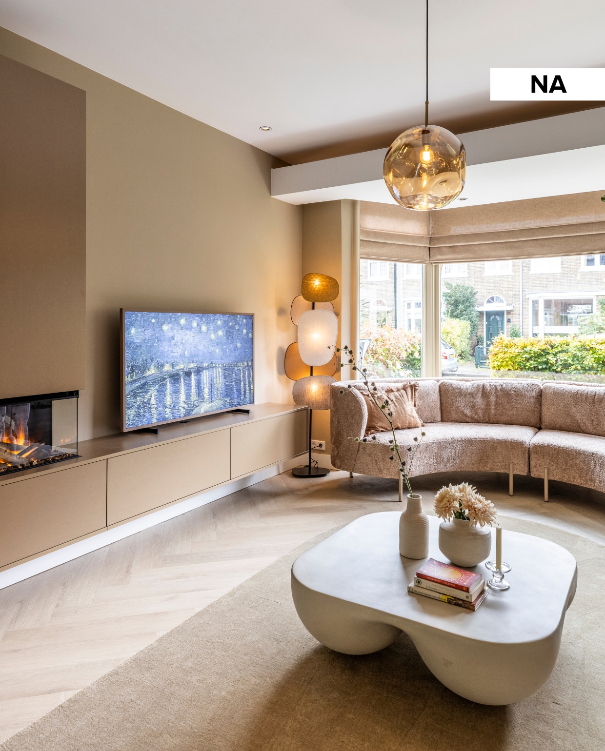 vtwonen Weer verliefd op je huis aflevering 12 seizoen 23 2025, zitkamer na de make-over vtwonen Weer verliefd op je huis aflevering 12 seizoen 23 2025 | styling Frans Uyterlinde | fotografie Margriet Hoekstra