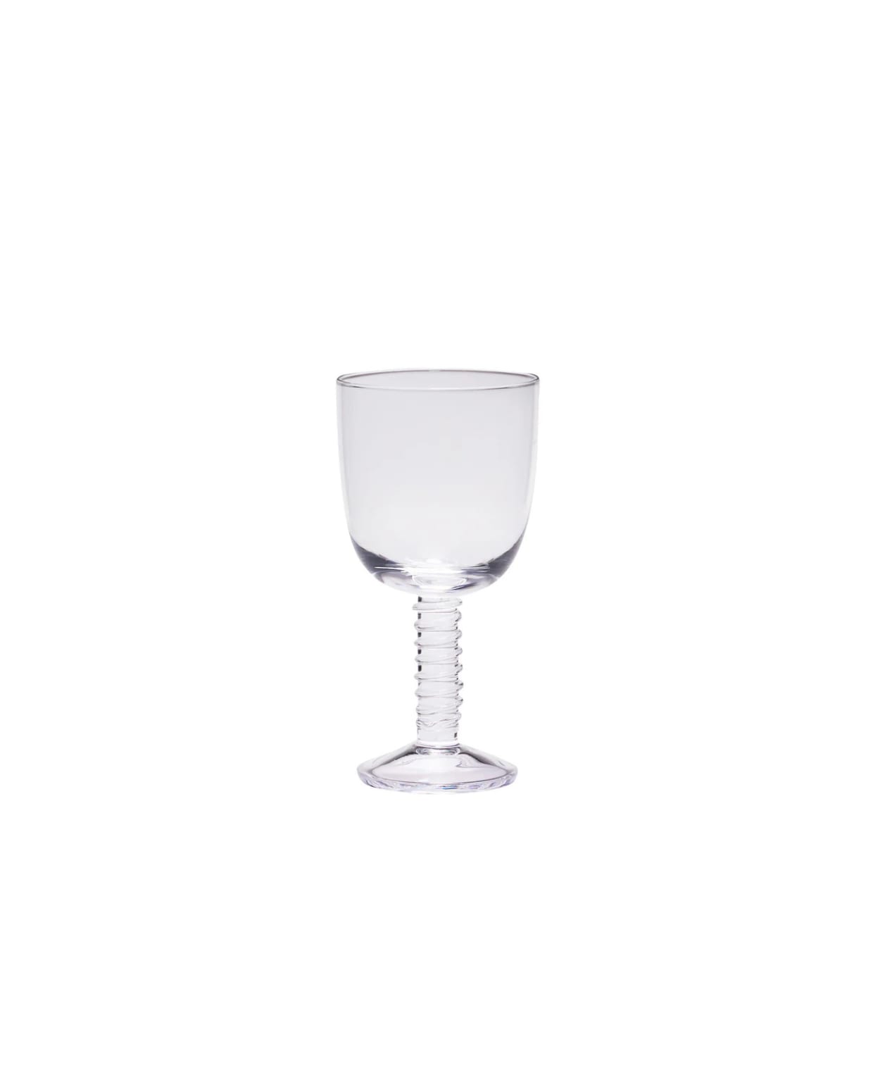 Hübsch witte wijnglas Clink - kristal - ø8xh15cm Hübsch