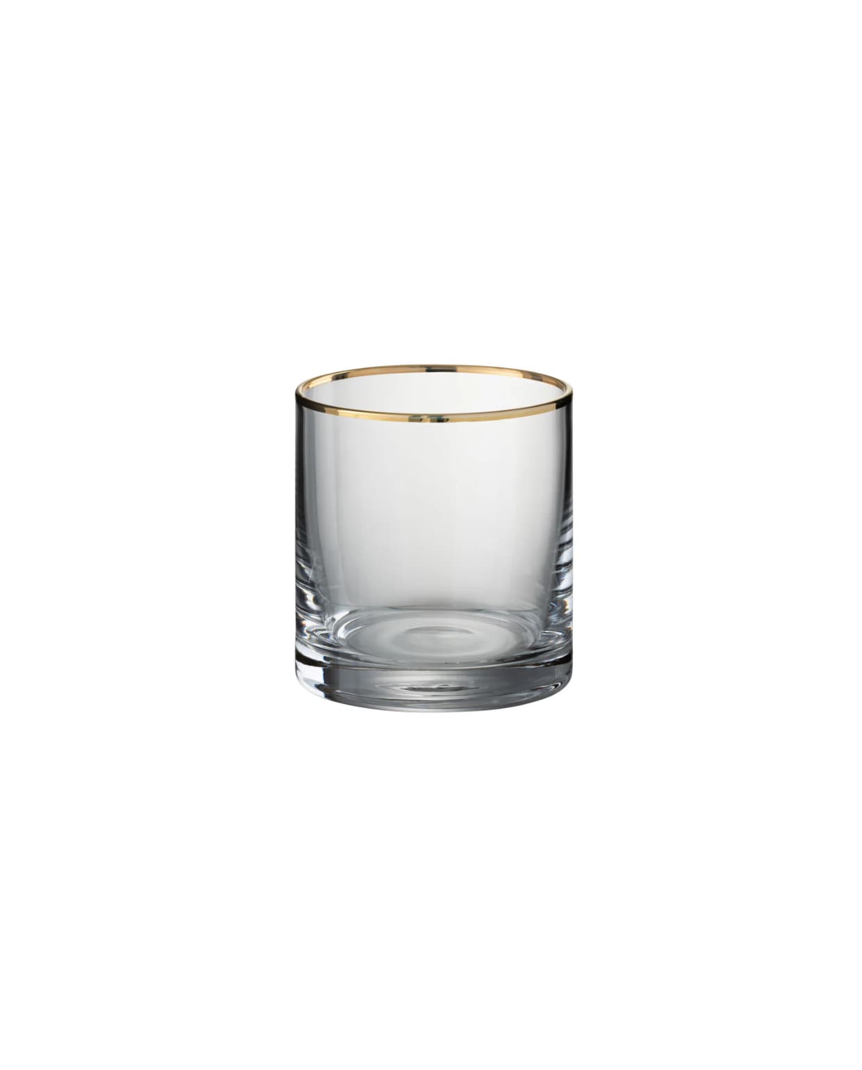 J-Line glas Rand Cilinder - glas - transparant/goud J-line