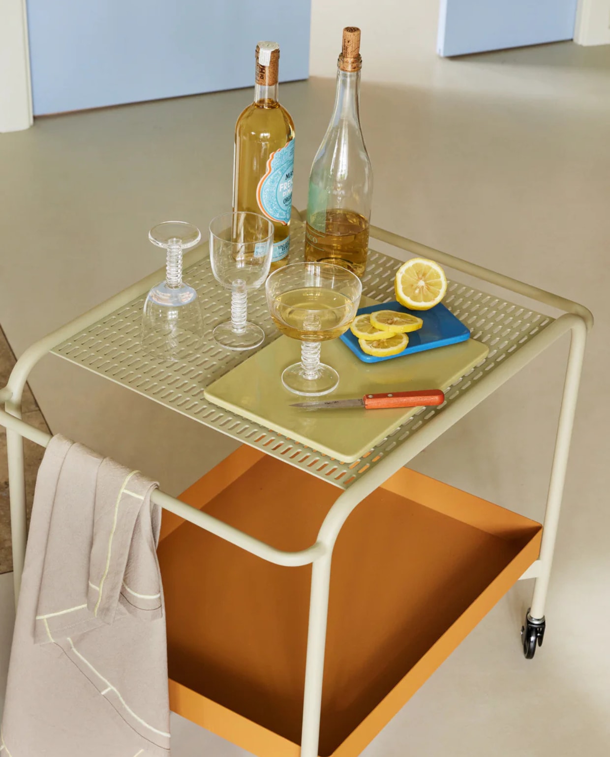 Hübsch witte wijnglas Clink - kristal Hübsch