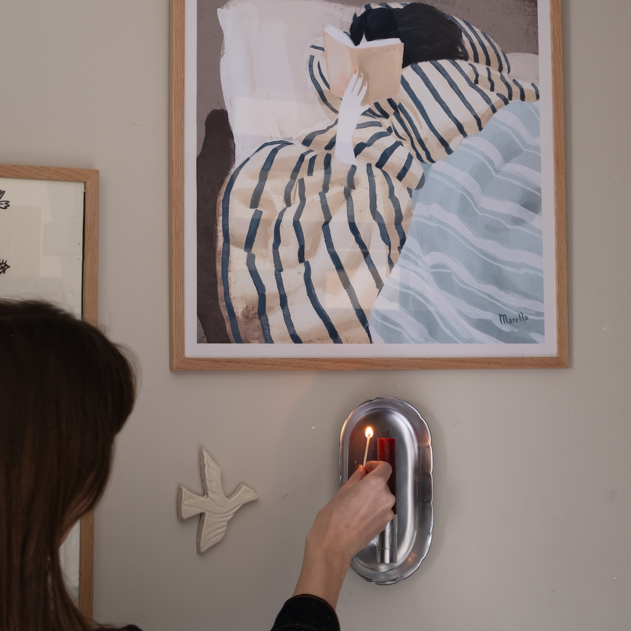 diy wandkandelaar chroom design