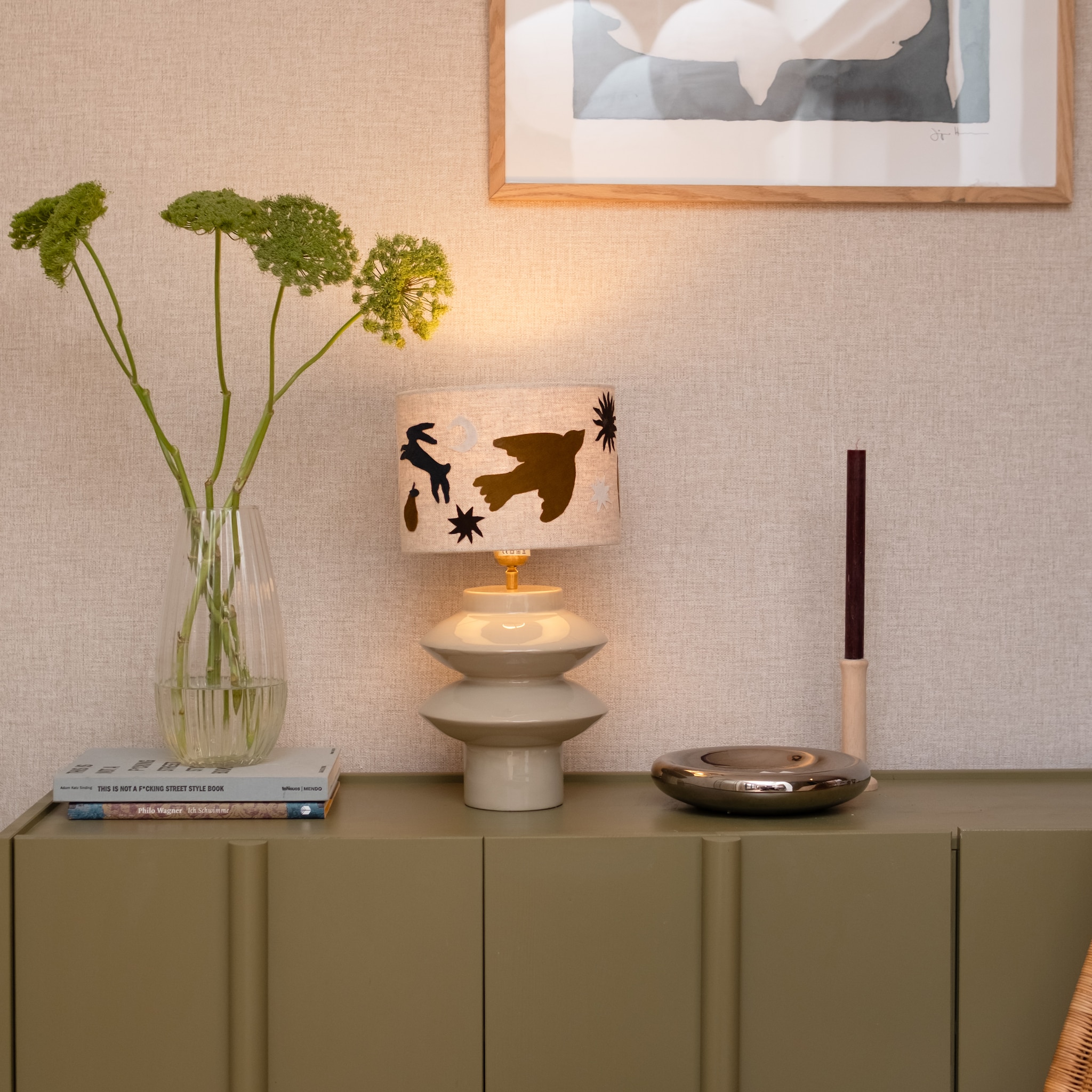 diy lampenkap met dessin