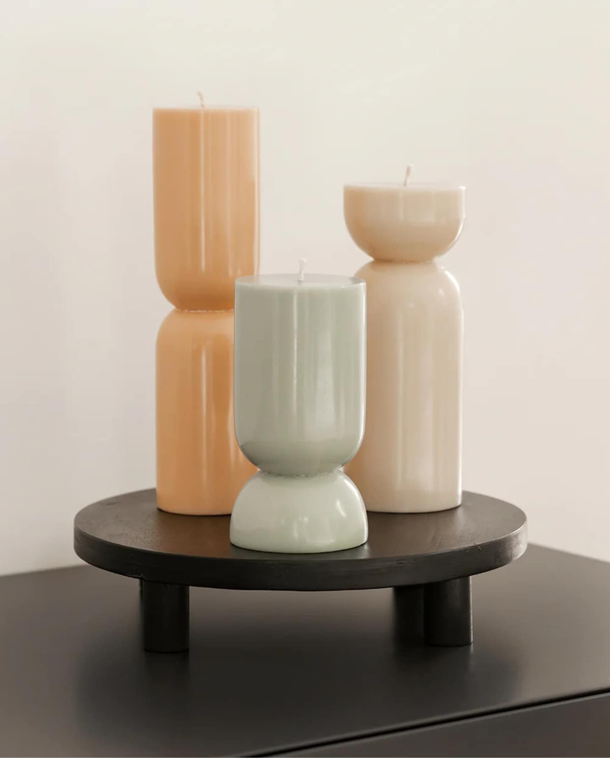 Kaars organische vorm - groen Originalhome