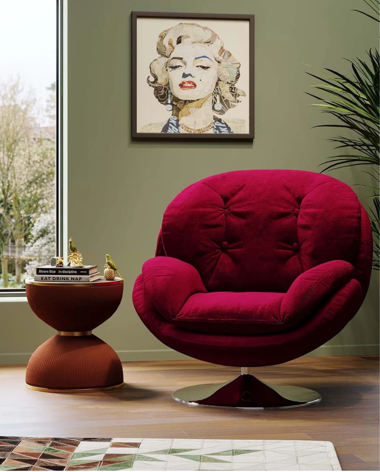 Draaifauteuil Cosy Berry Kare Design