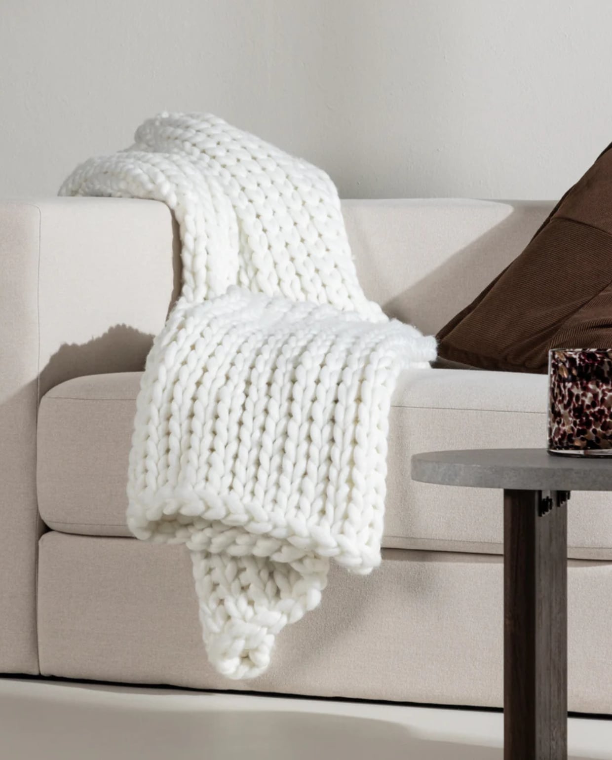 Verena Gebreide Plaid Wit - 170 x 130 cm Nest living