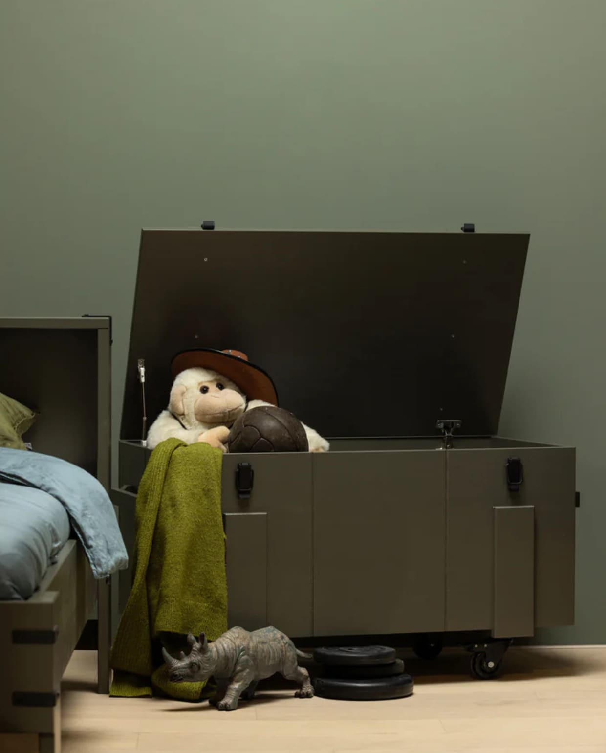 Opbergkist Bobby - Grenen - Forrest - 55x100x56 Woood