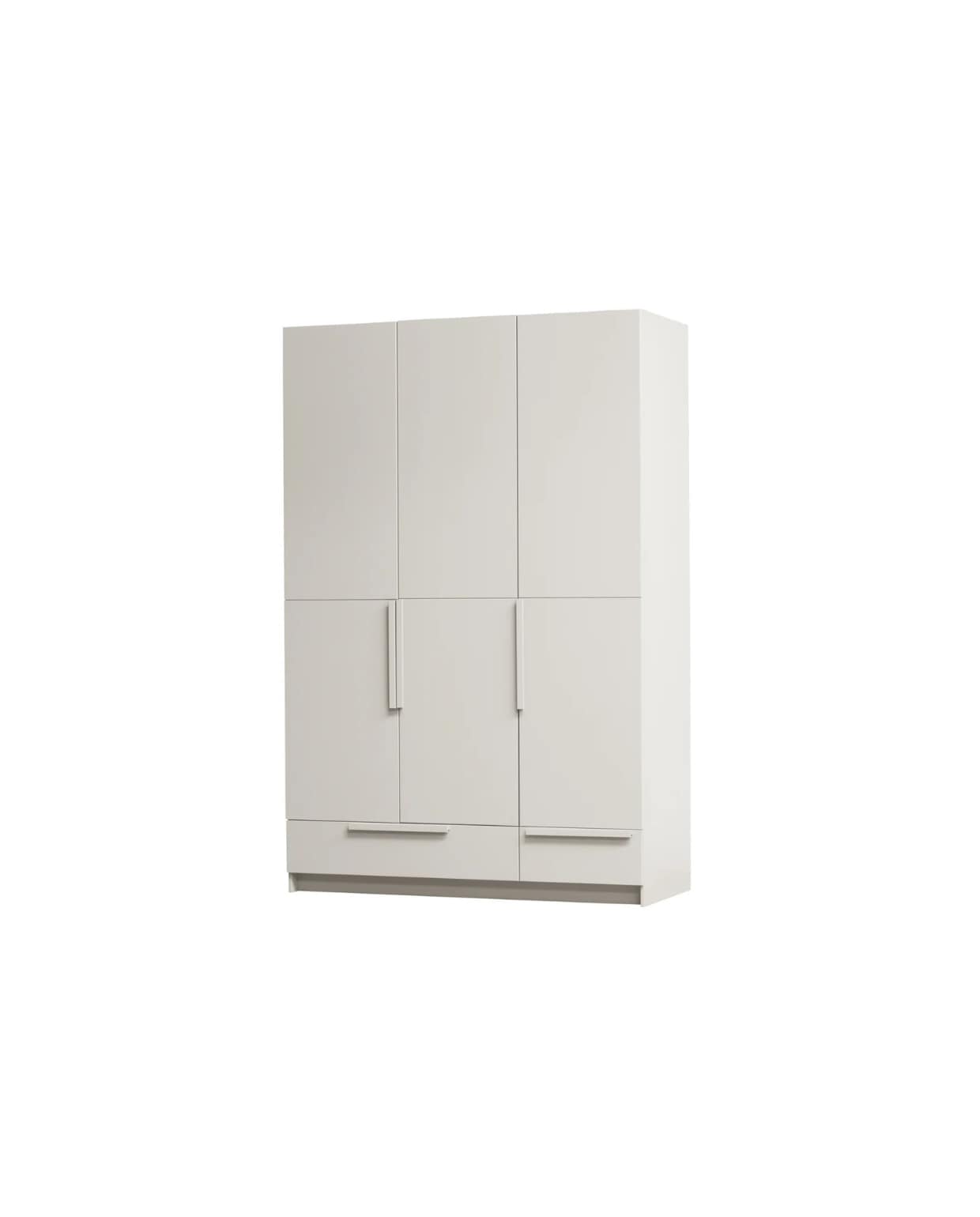 3-deurs kledingkast splitdeur Pure - Grenen - Dust - 215x142x60 Woood