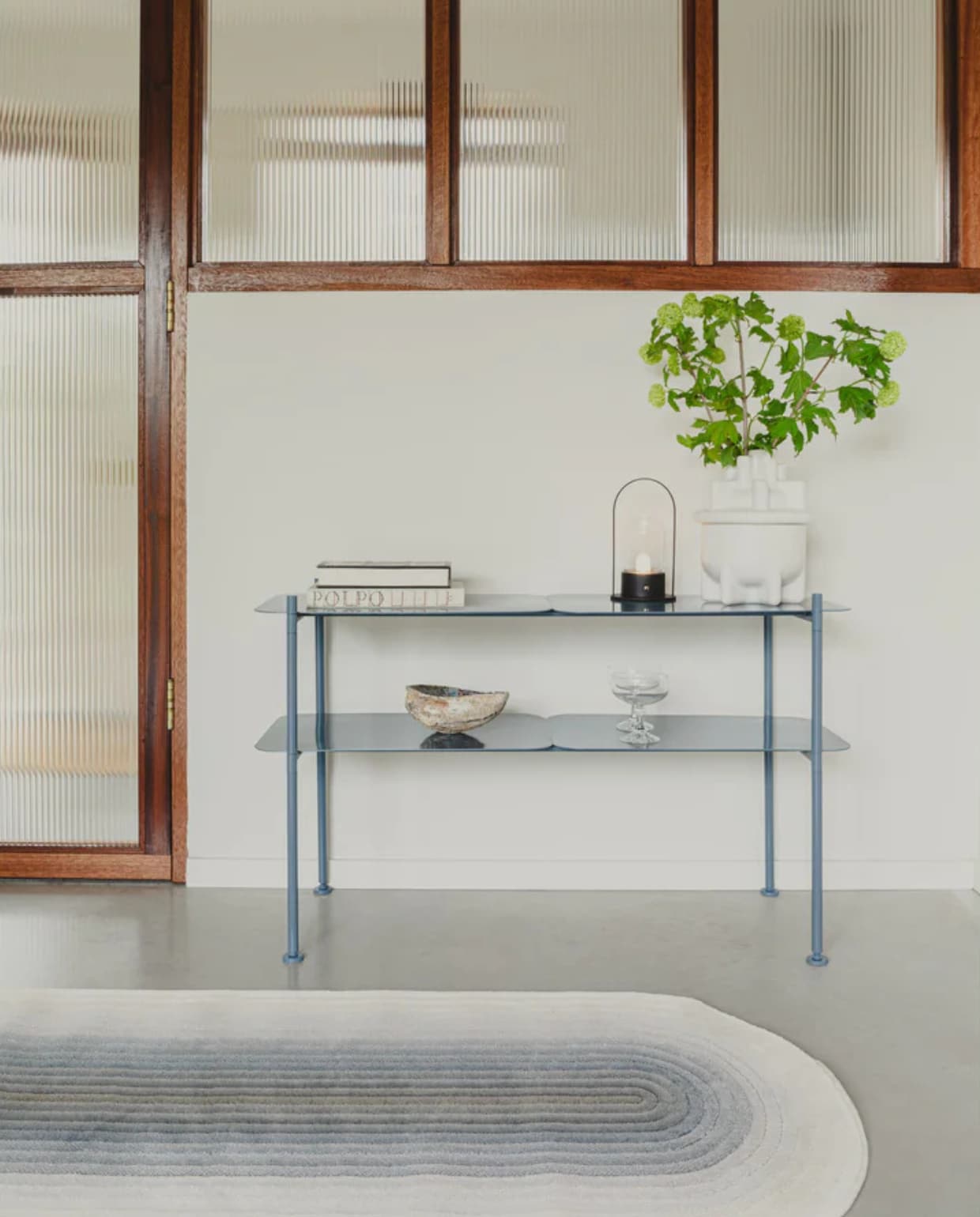 River Kast/ Stellingkast 100 cm Ocean Blue/ Blauw Zuiver