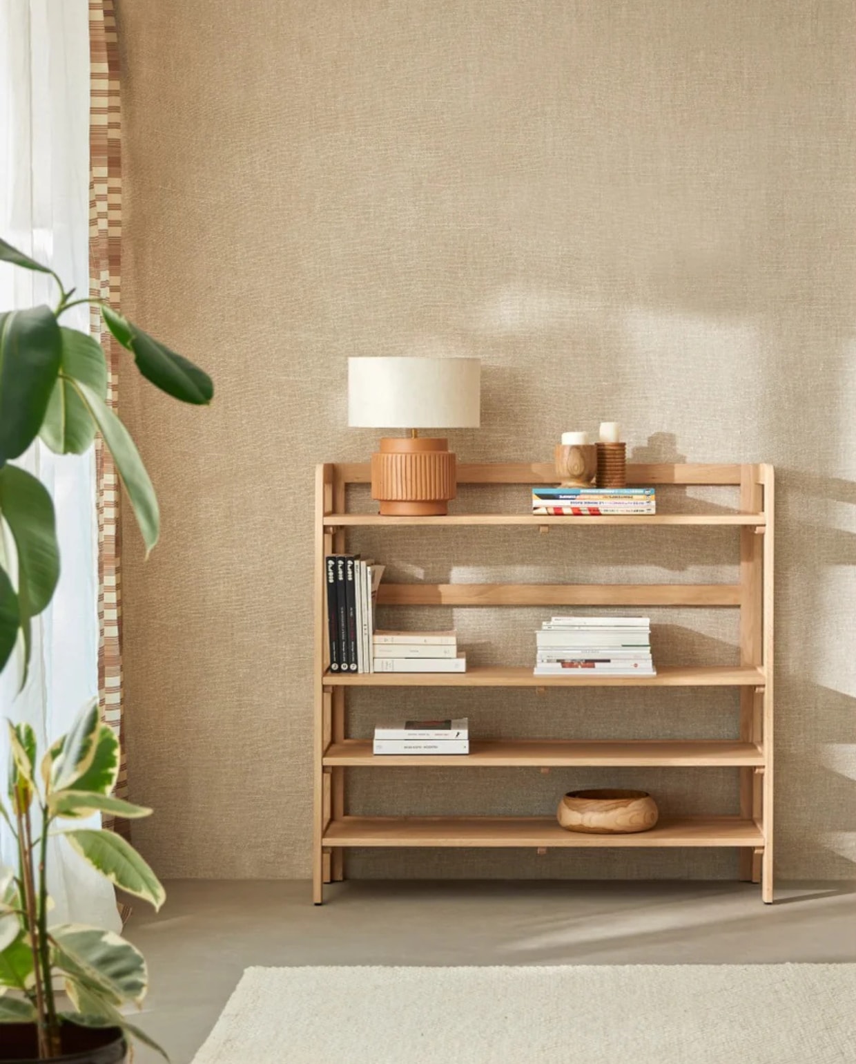 Massief eiken boekenkast - Naturel Tikamoon