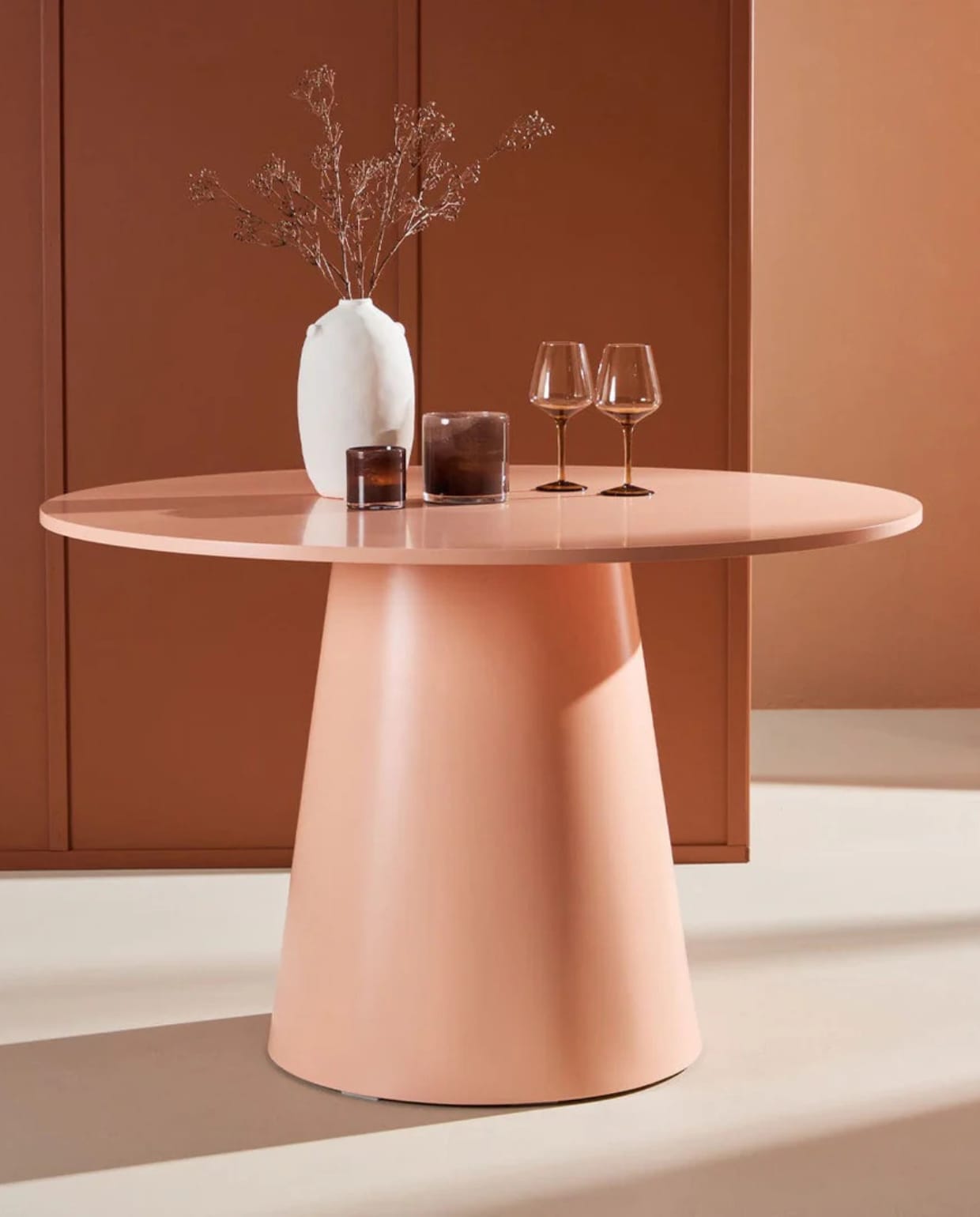 Trude Houten Eettafel Zacht Roze - Ø 120 cm Nest living