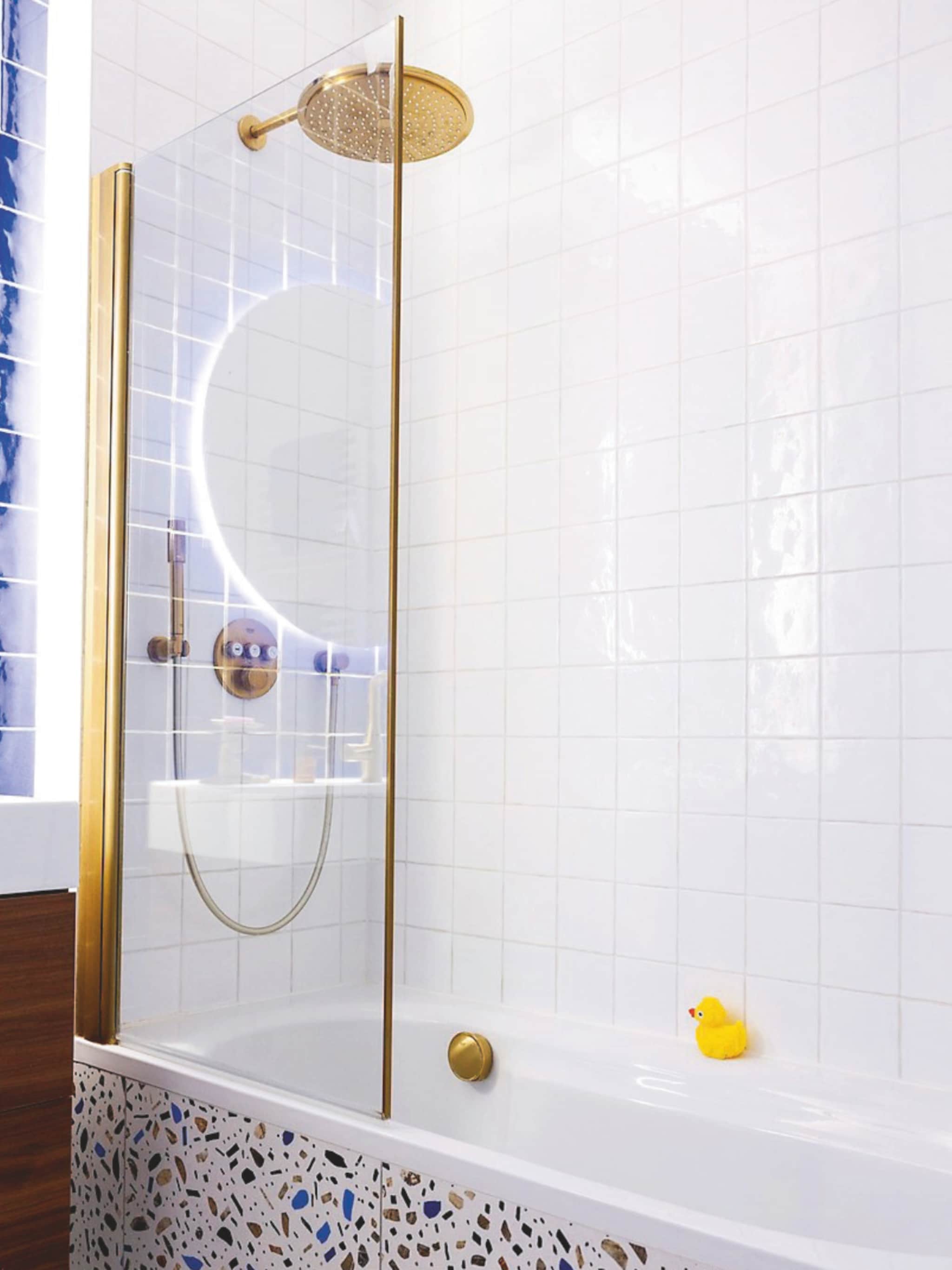 benodigdheden voor dubbele douche