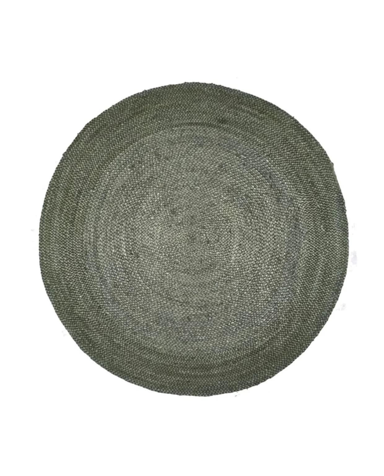 Mrcarpet jute vloerkleed - groen - Ø 240cm (meest gekozen) vtwonen shop | Mrcarpet