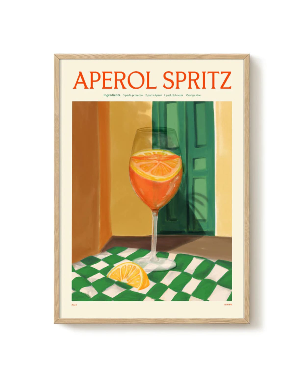 Elin PK - Aperol Spritz - PSTR studio Kunst Poster vtwonen shop | PSTR studio