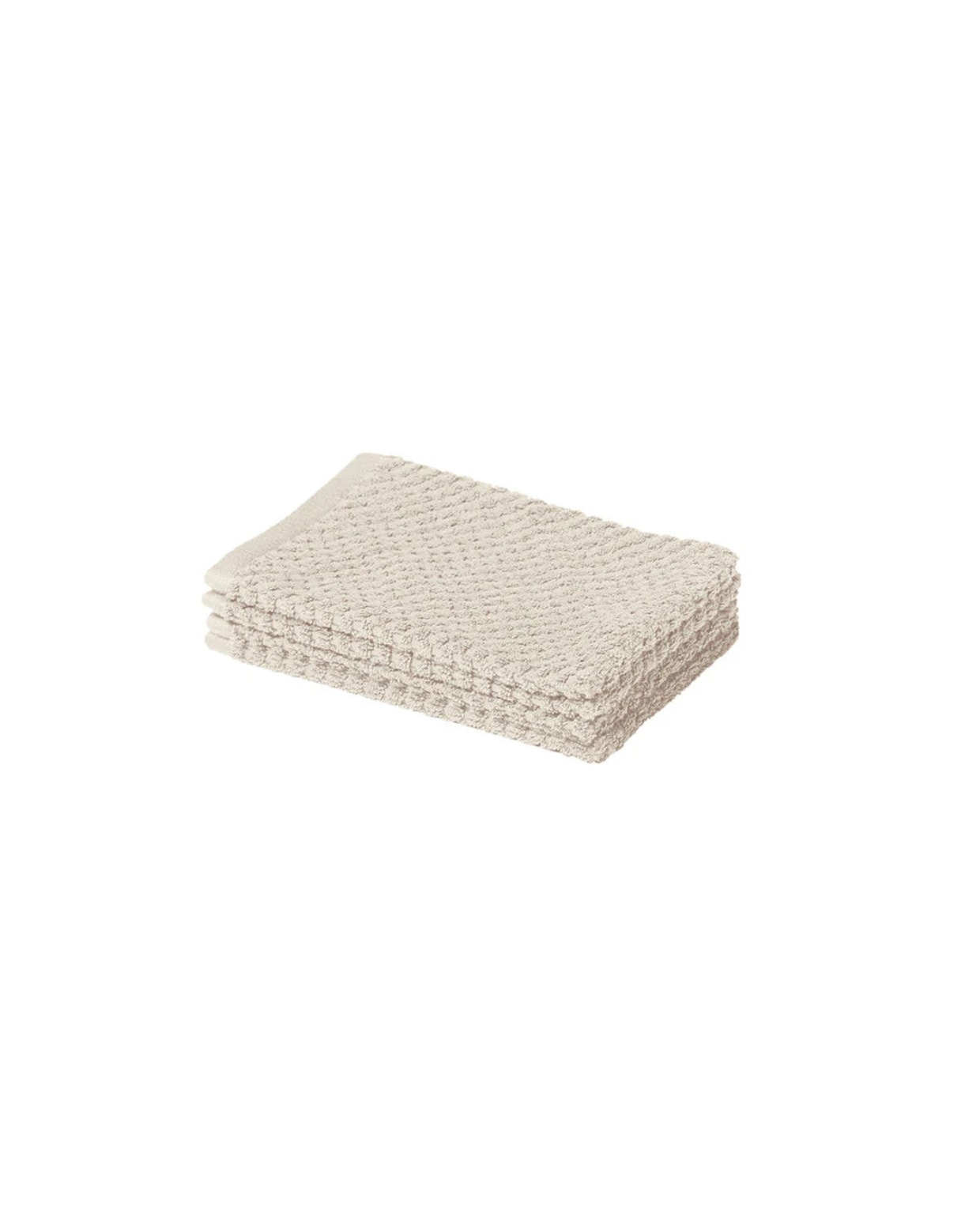 Yumeko washandjes Dots - white sand  Yumeko