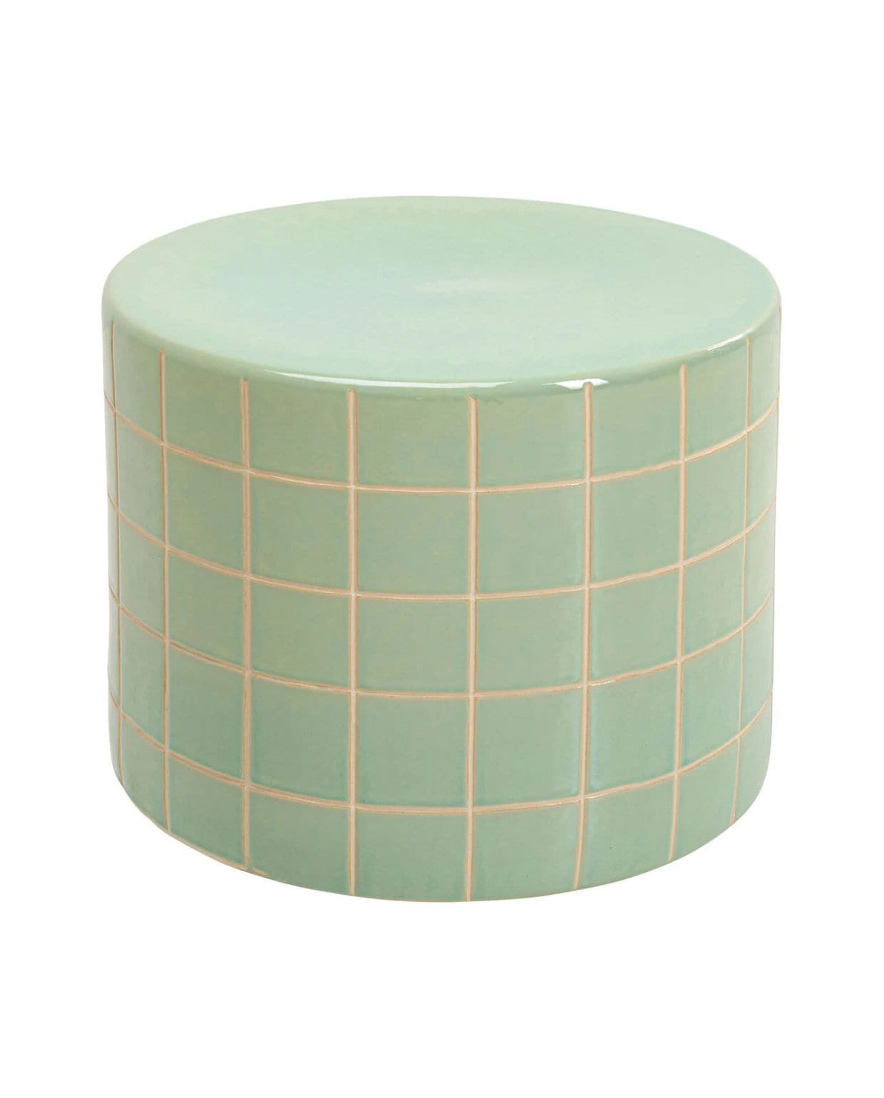Kare Design Bijzettafel Bliss Tile Ø42cm groen Kare design