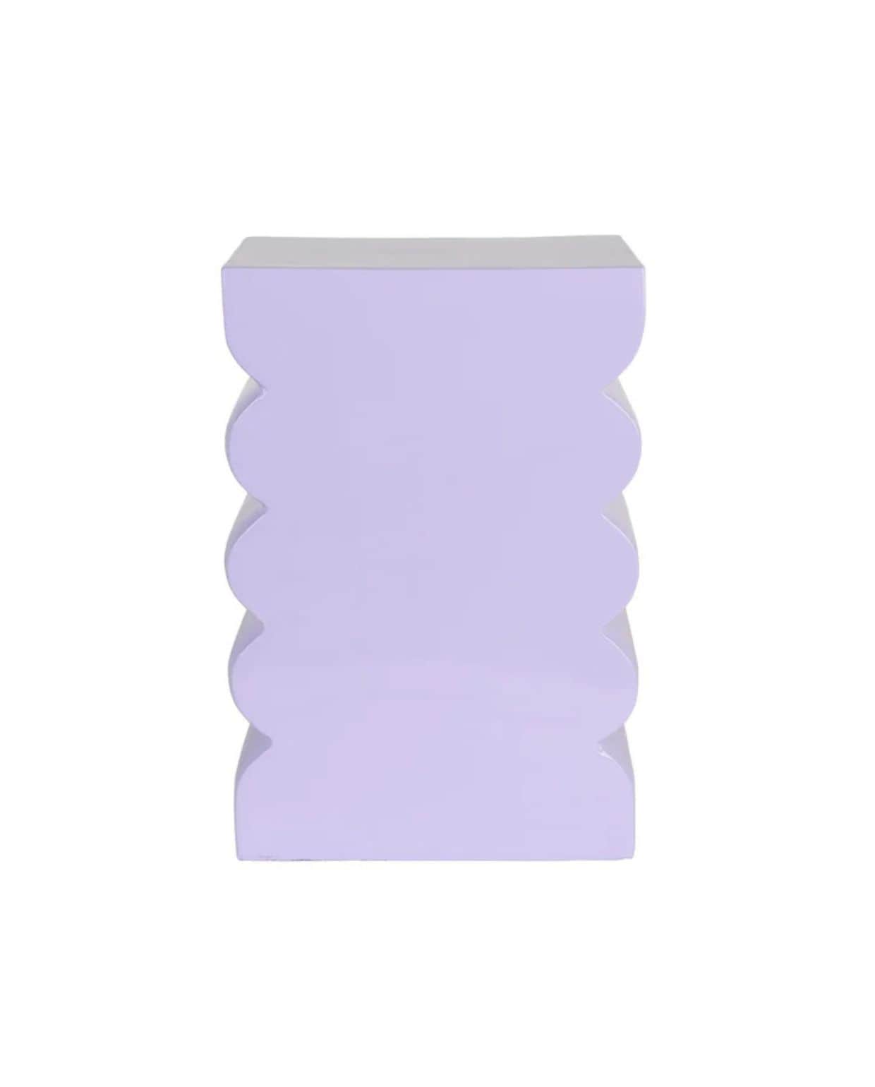 Zuiver Curves Krukje/ Bijzettafeltje Shiny Lila Zuiver