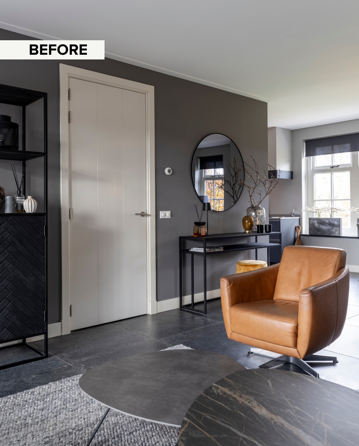 vtwonen Weer verliefd op je huis aflevering 4 seizoen 24 2026, de woonkamer voor de make-over vtwonen Weer verliefd op je huis aflevering 4 seizoen 24 2026 | styling Fietje Bruijn | fotografie Margriet Hoekstra