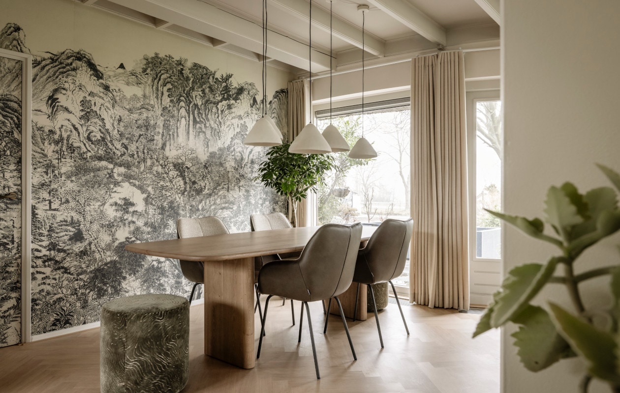 een huis met karakter met zelf samengestelde meubels laat je je ruimte kloppen