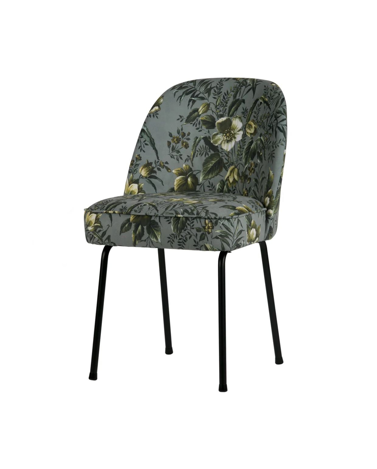 WOOOD eetkamerstoelen Vogue- Fluweel - Poppy Grijs - Set van 2 woood