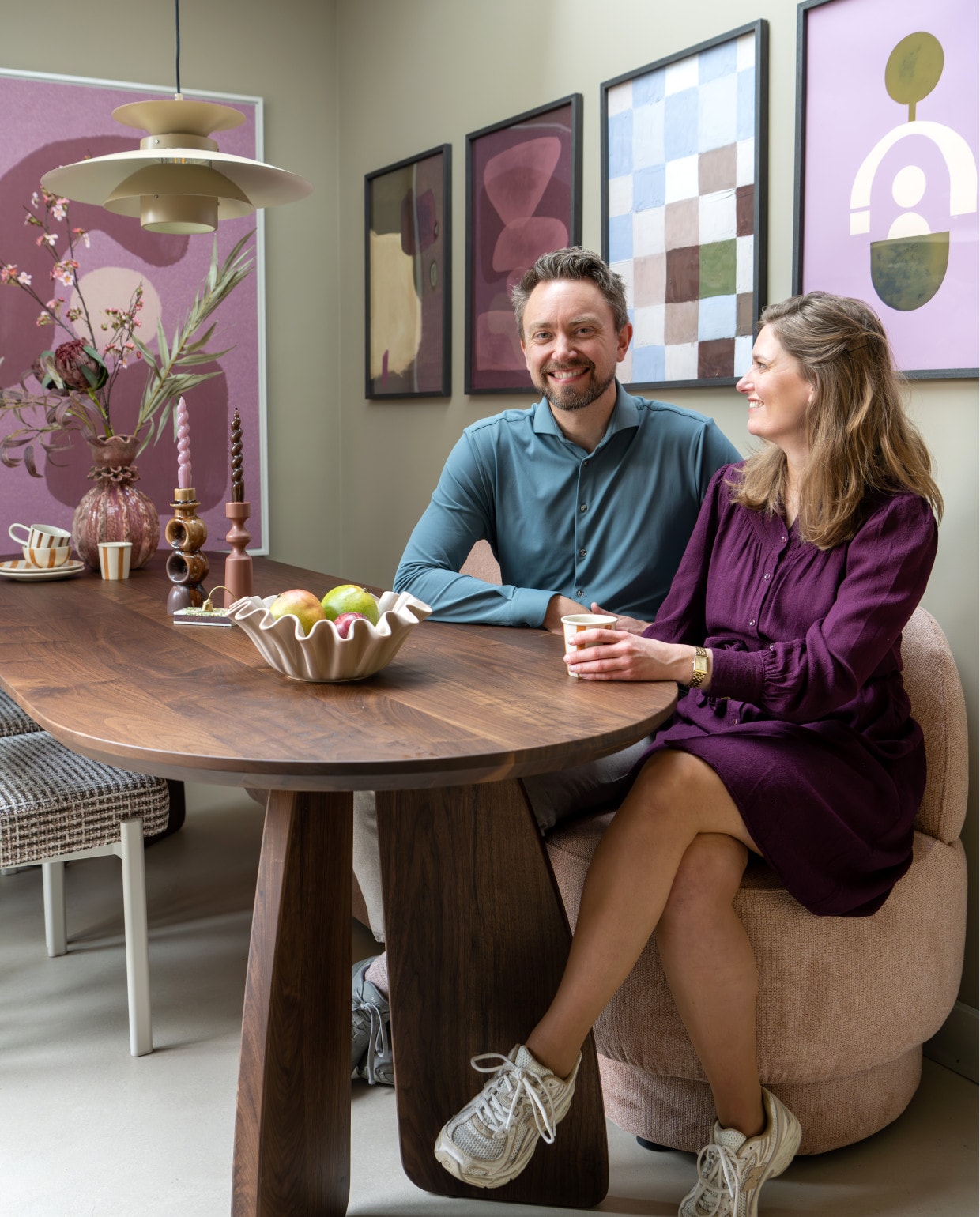 Ineke en Jesper: ‘De eethoek is echt het hart van ons huis geworden.’