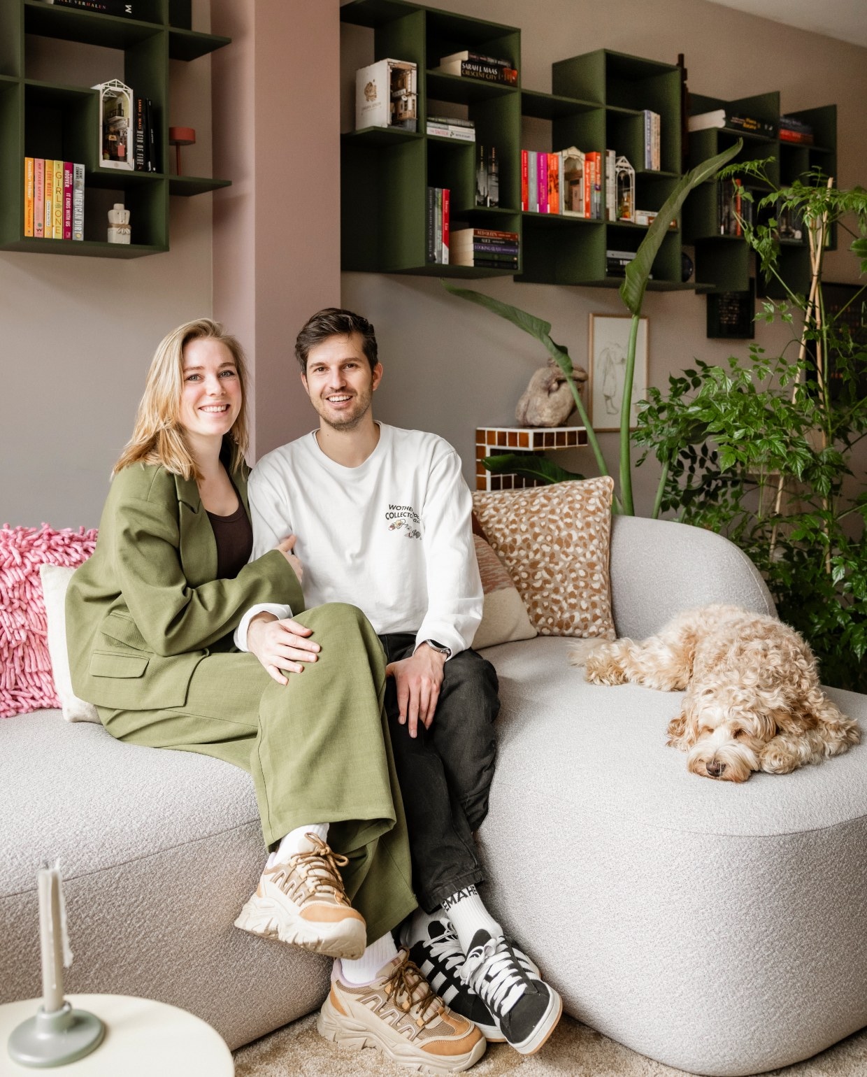 vtwonen Weer verliefd op je huis aflevering 8 seizoen 24 2026, bewoners Lyan en Michel vtwonen Weer Verliefd Op Je Huis aflevering 8 seizoen 24 2026 | styling Fietje Bruijn | fotografie Sonja Velda
