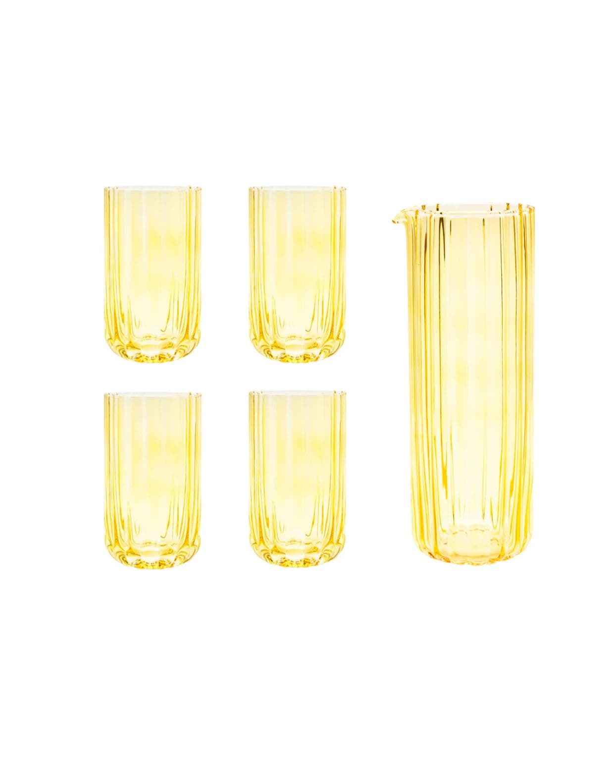 Brut Homeware | Set Gaia | Karaf + 4 Longdrink | oker Brut Homeware