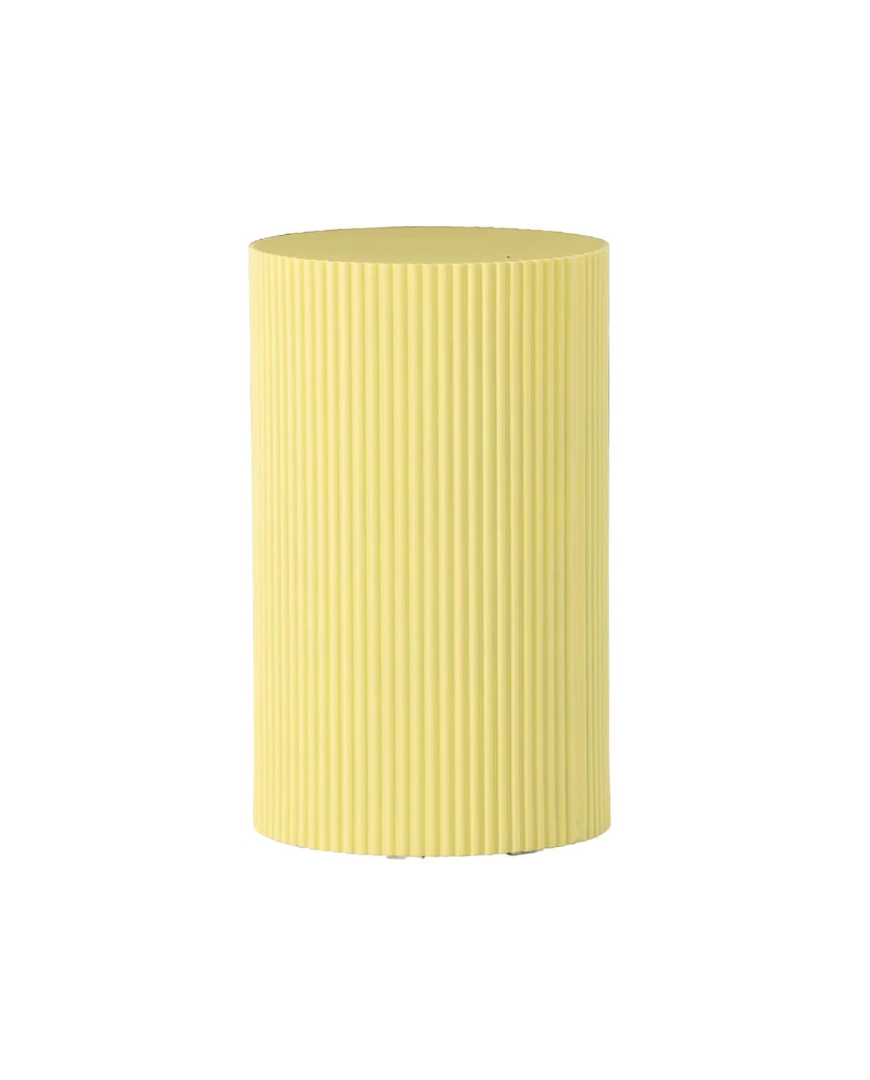 Nest living Asa Houten Bijzettafel Geel - Ø 31 cm Nest Living