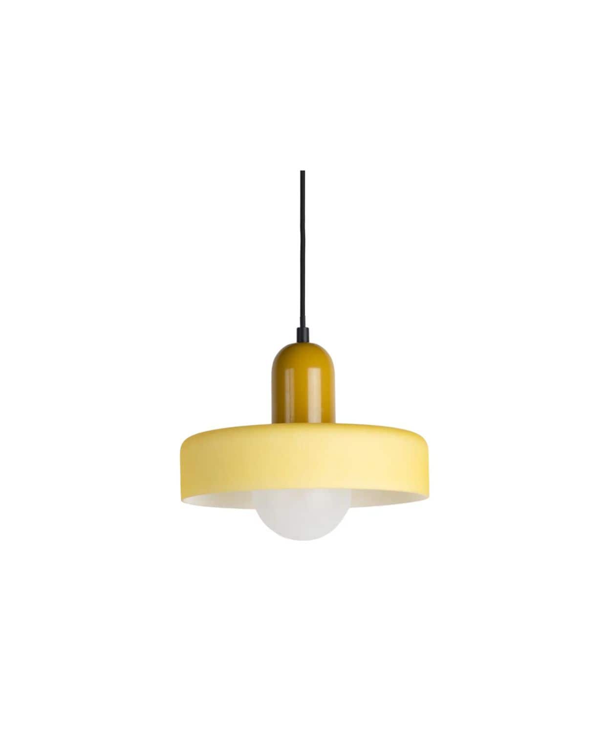 Leitmotiv hanglamp Opaco Grato - geel - Ø25cm Leitmotiv