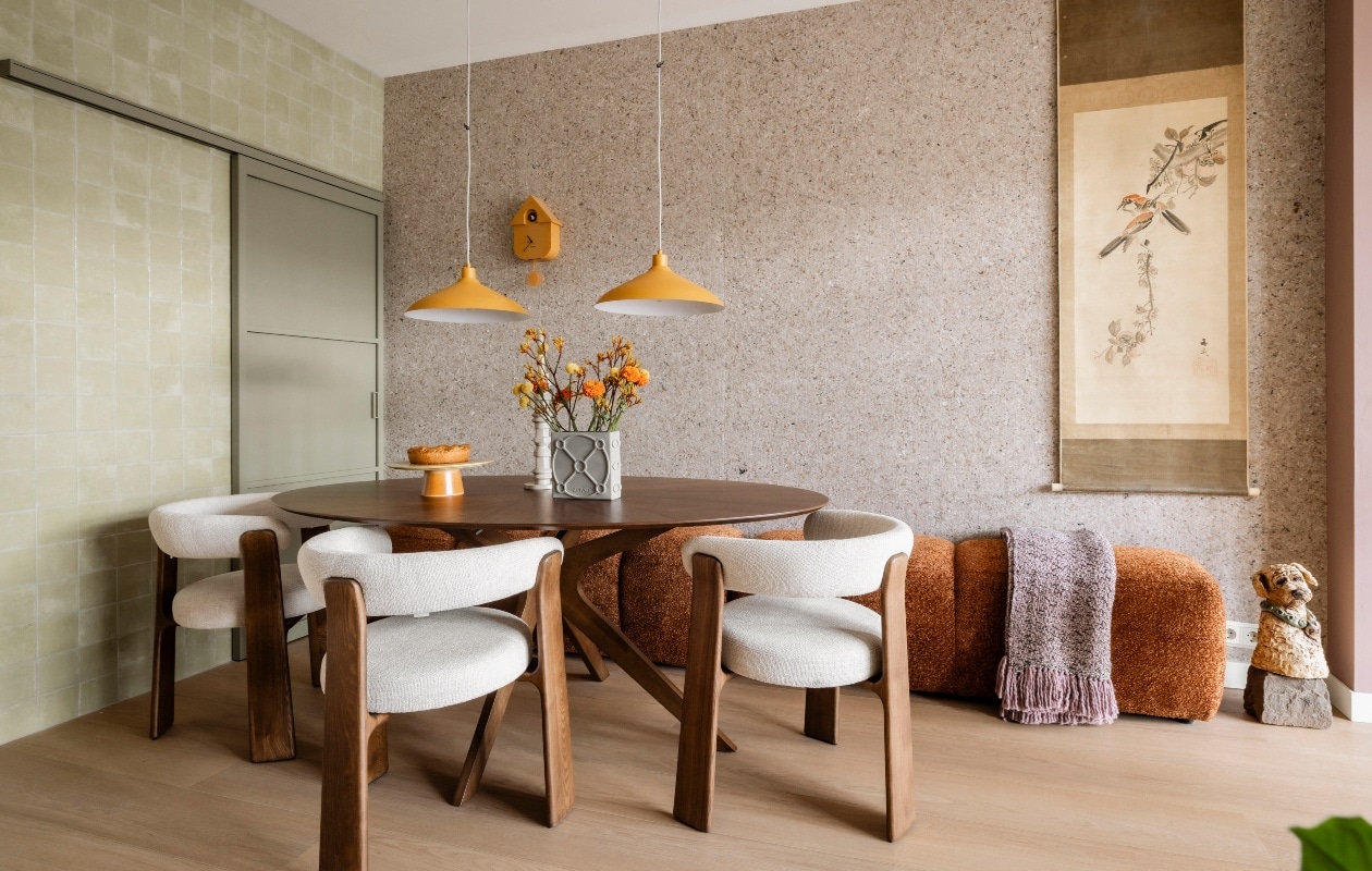 vtwonen Weer verliefd op je huis aflevering 8 seizoen 24 2026, eethoek
 vtwonen Weer verliefd op je huis aflevering 8 seizoen 24 | styling Fietje Bruijn | fotografie Sonja Velda