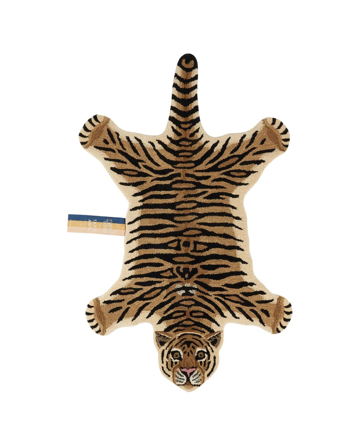 Doing Goods Drowsy vloerkleed Tijger - Groot- 147 x 90 x 2 cm - 100% wol Doing Goods