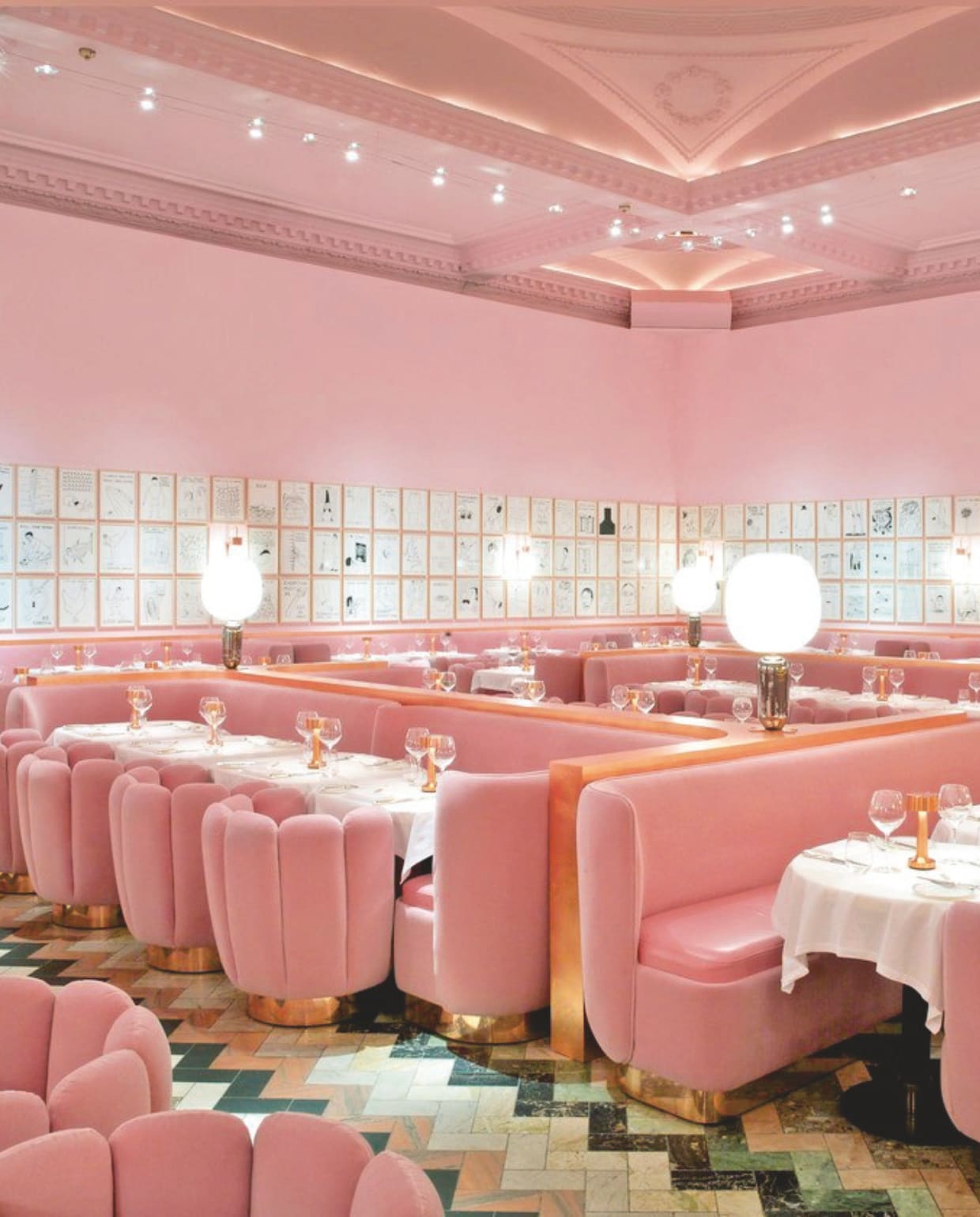 Restaurant The Gallery, onderdeel van Sketch in Londen, 2014. vtwonen Design 03-2026 | fotografie Rob Whitrow