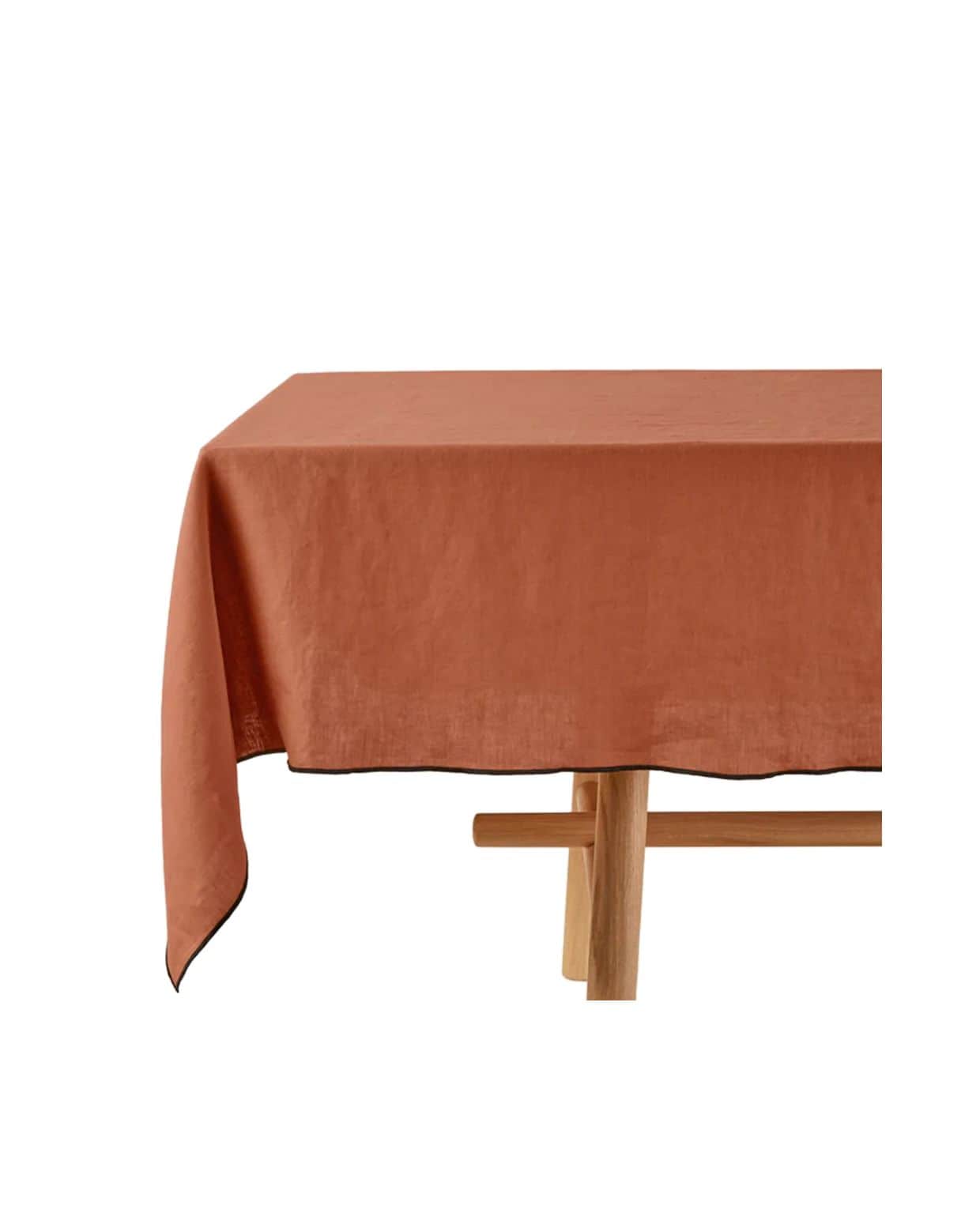 Madura Vierkant tafelkleed Carlina terracotta en zwarte hommel 170x170 cm Madura