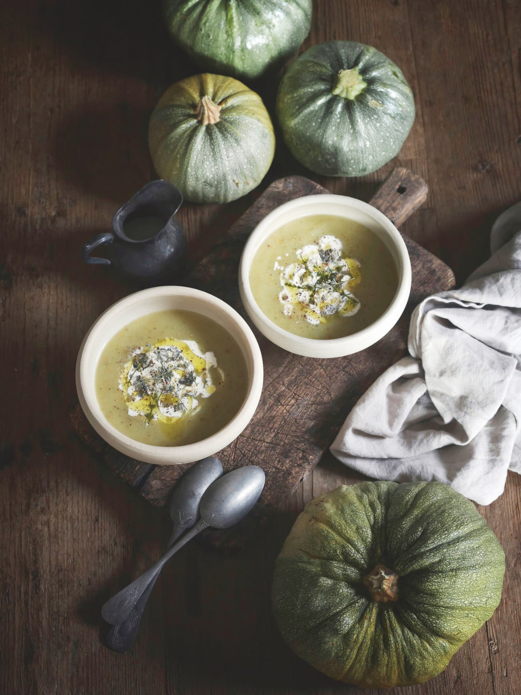 recept romige courgettesoep met gorgonzola