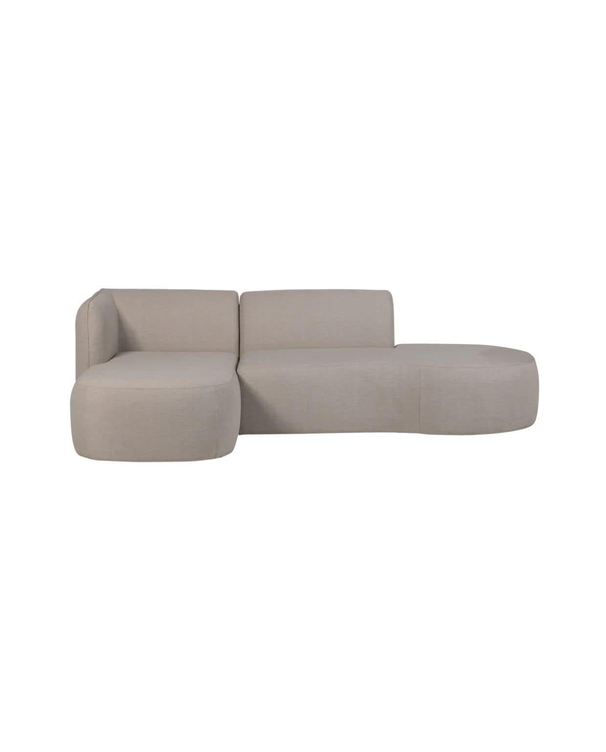 WOOOD loungeset organisch tuin Chios - Aluminium - Naturel - 71x258x168 Woood