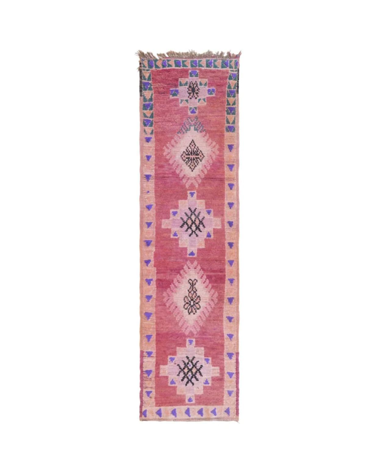 AFK Living vloerkleed Berber - handgemaakt - Wol - 73 x 266 cm Afk Living