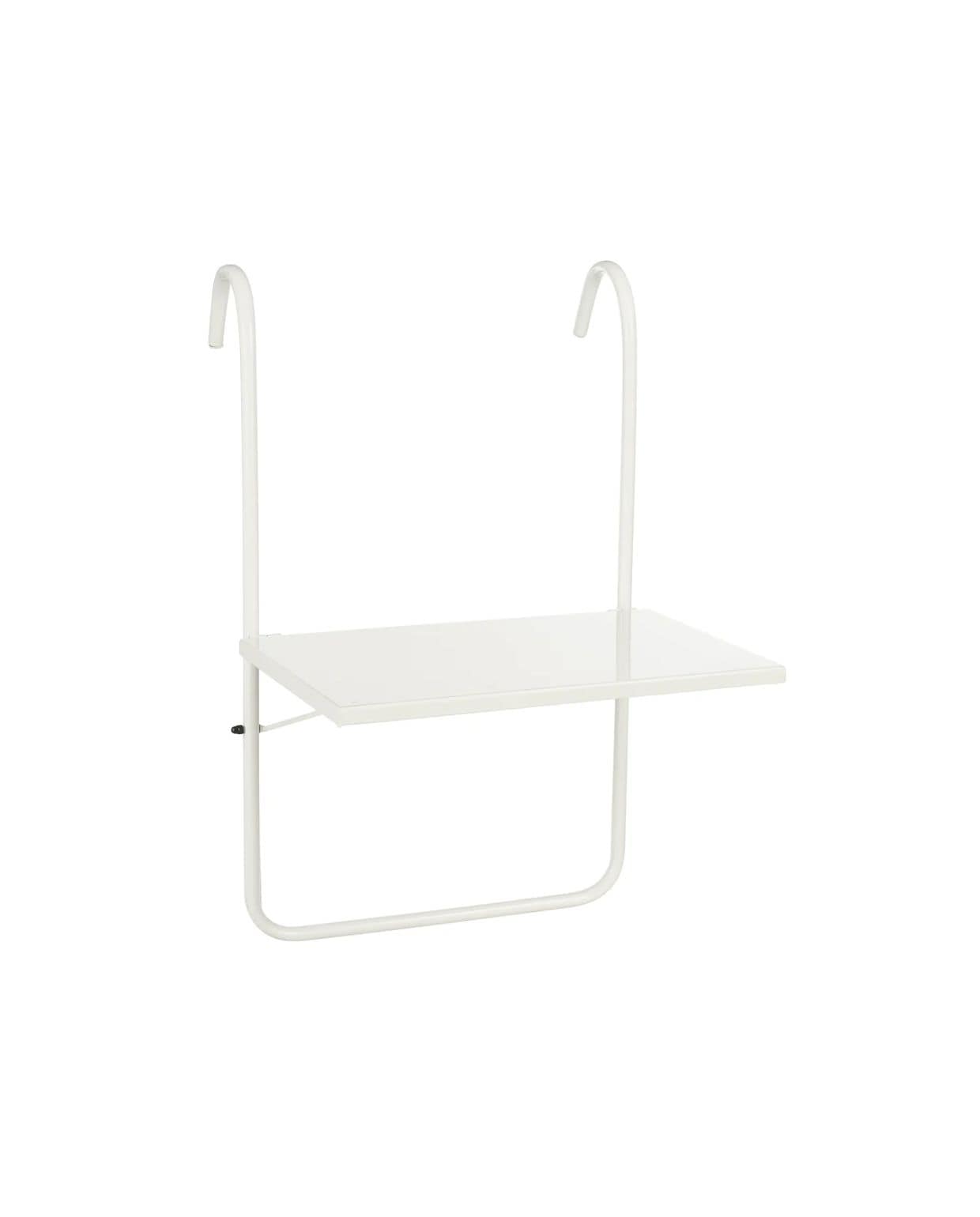 Mica Decorations Seatle Hangtafel Balkon - Tafeltje Buiten - Plateau voor Balkon - 57,5 x 38 cm - Metaal - Wit Mica Decorations