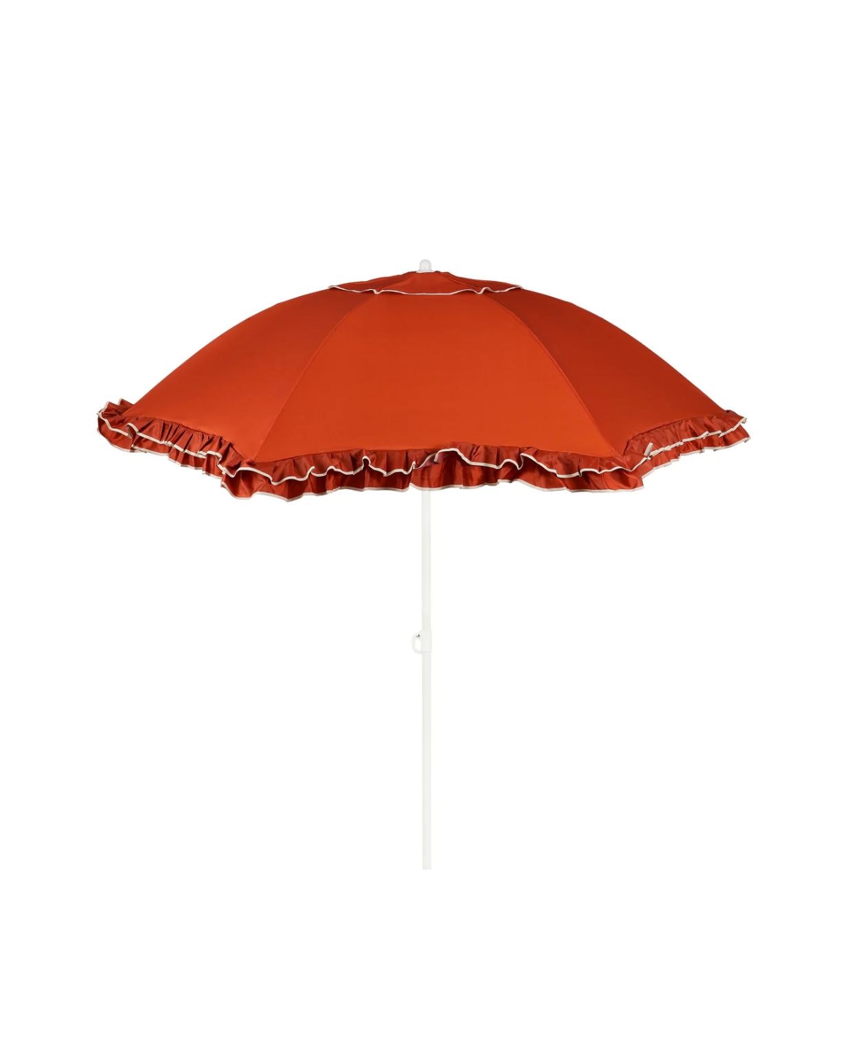 Mica Decorations Kantelbare Parasol met Streepprint - Stokparasol 238 x Ø195 cm - Tuin of Balkonparasol - Polyester, Staal - Geel, Roze Mica Decorations