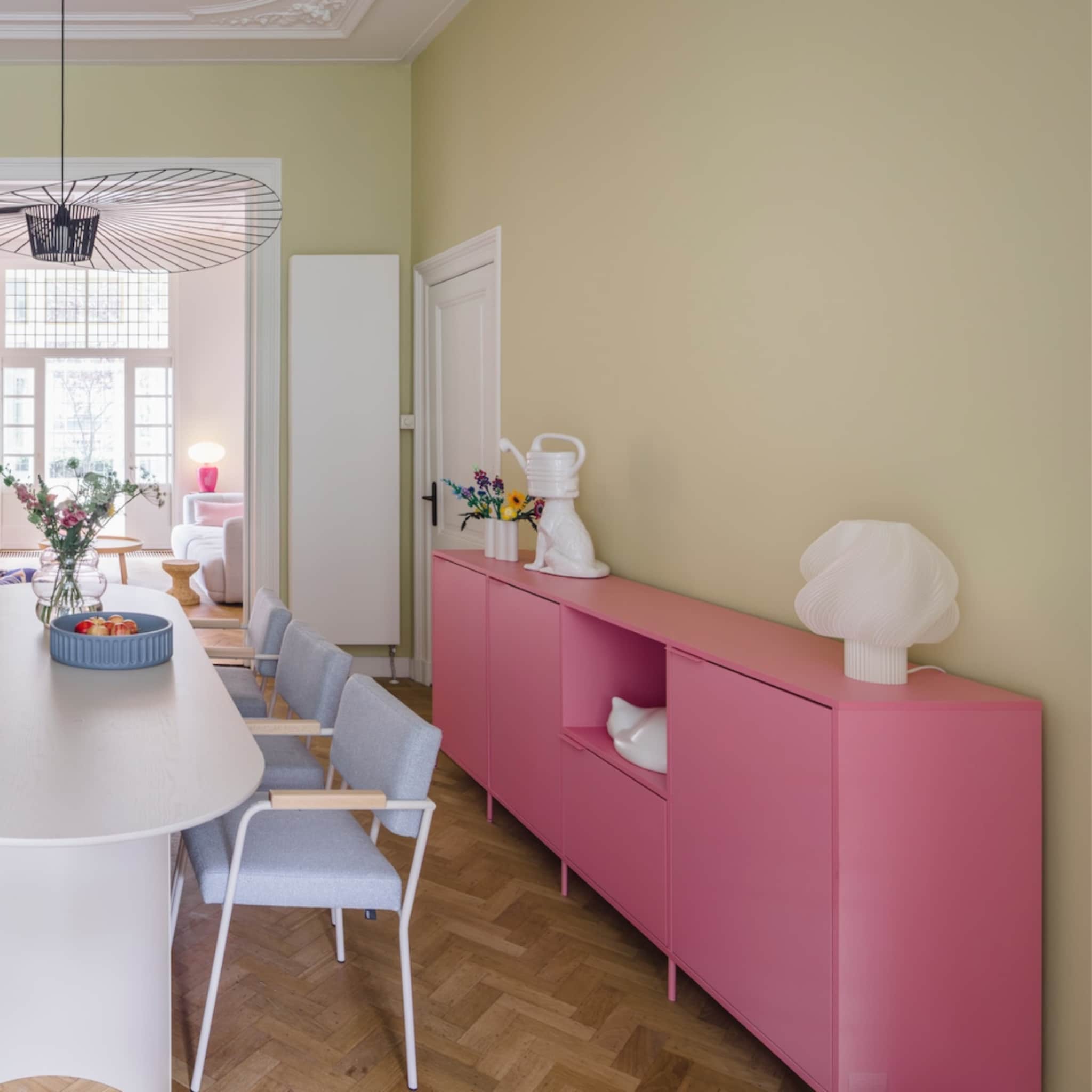 interieur met colorblocking inspiratie