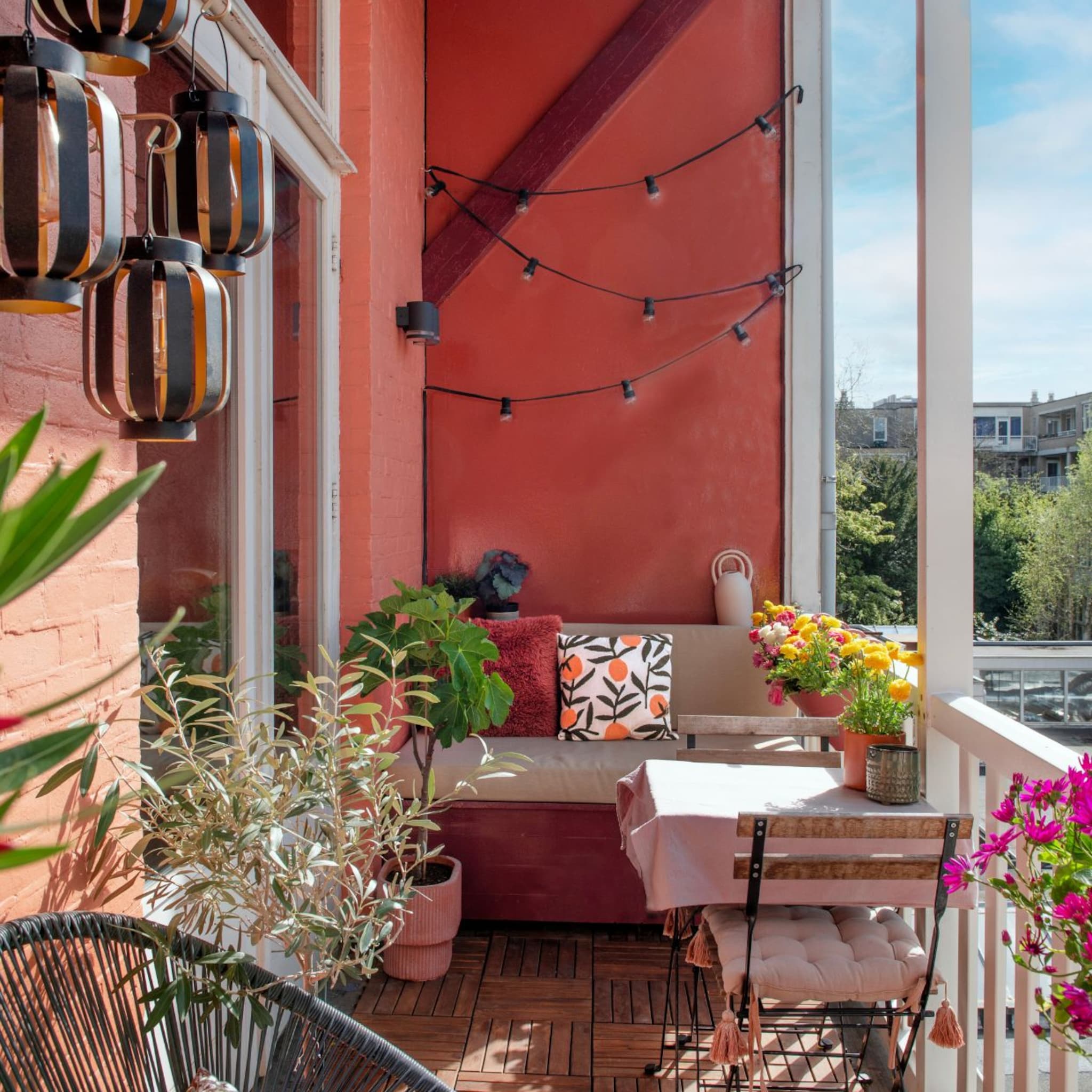 trenditems voor een balkon