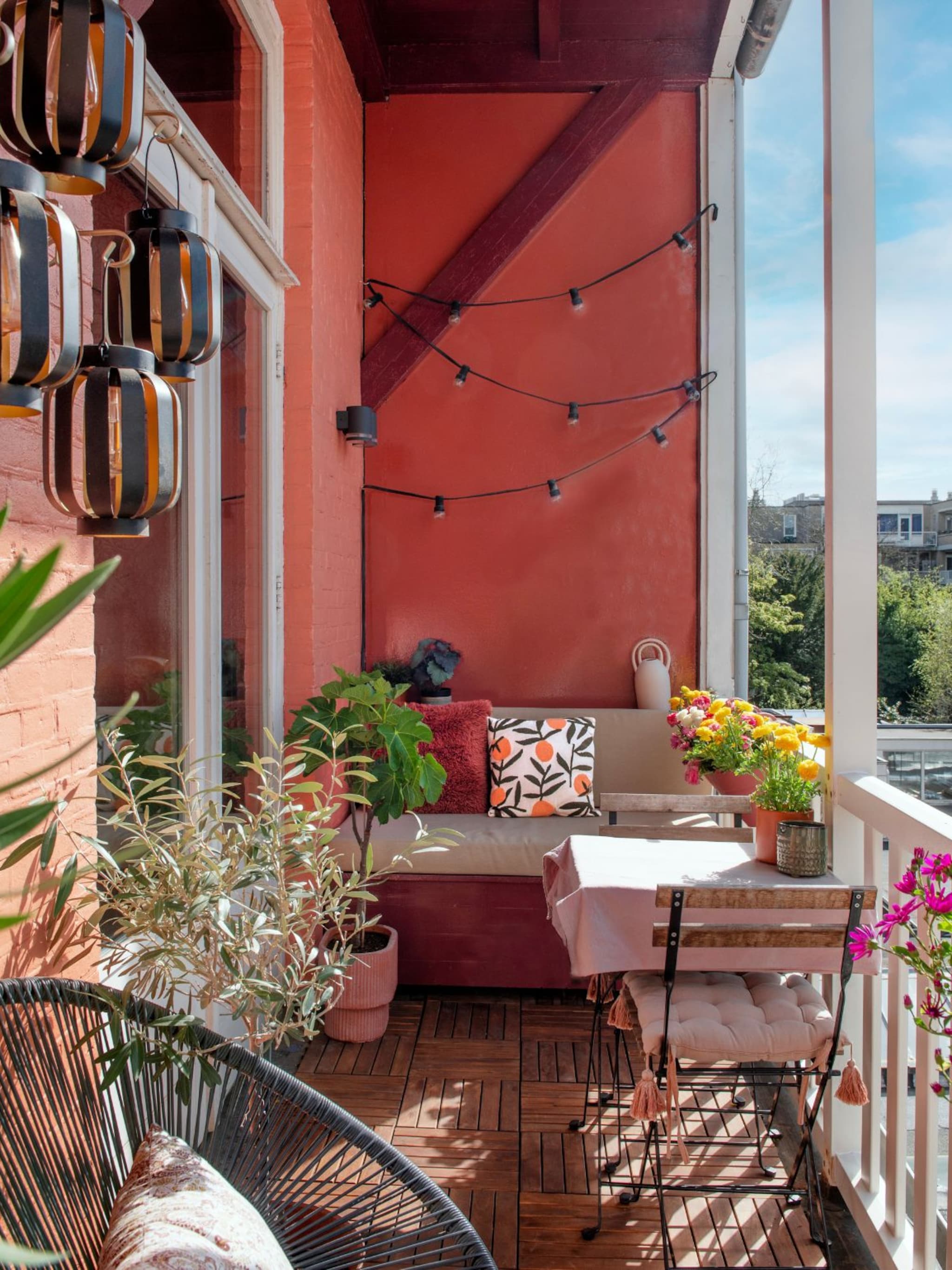 trenditems voor een balkon