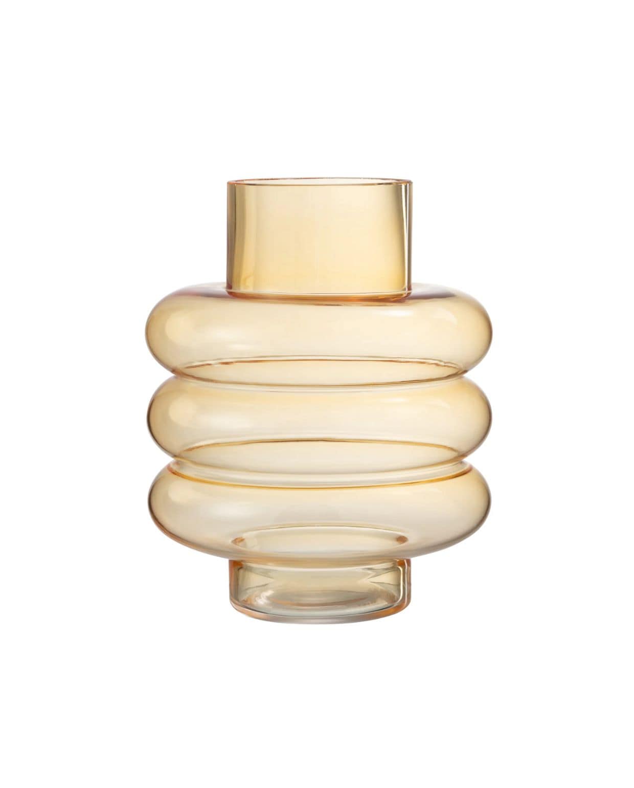 J-Line vaas Lima - glas - oker - large - 22.5 cm hoog J-line