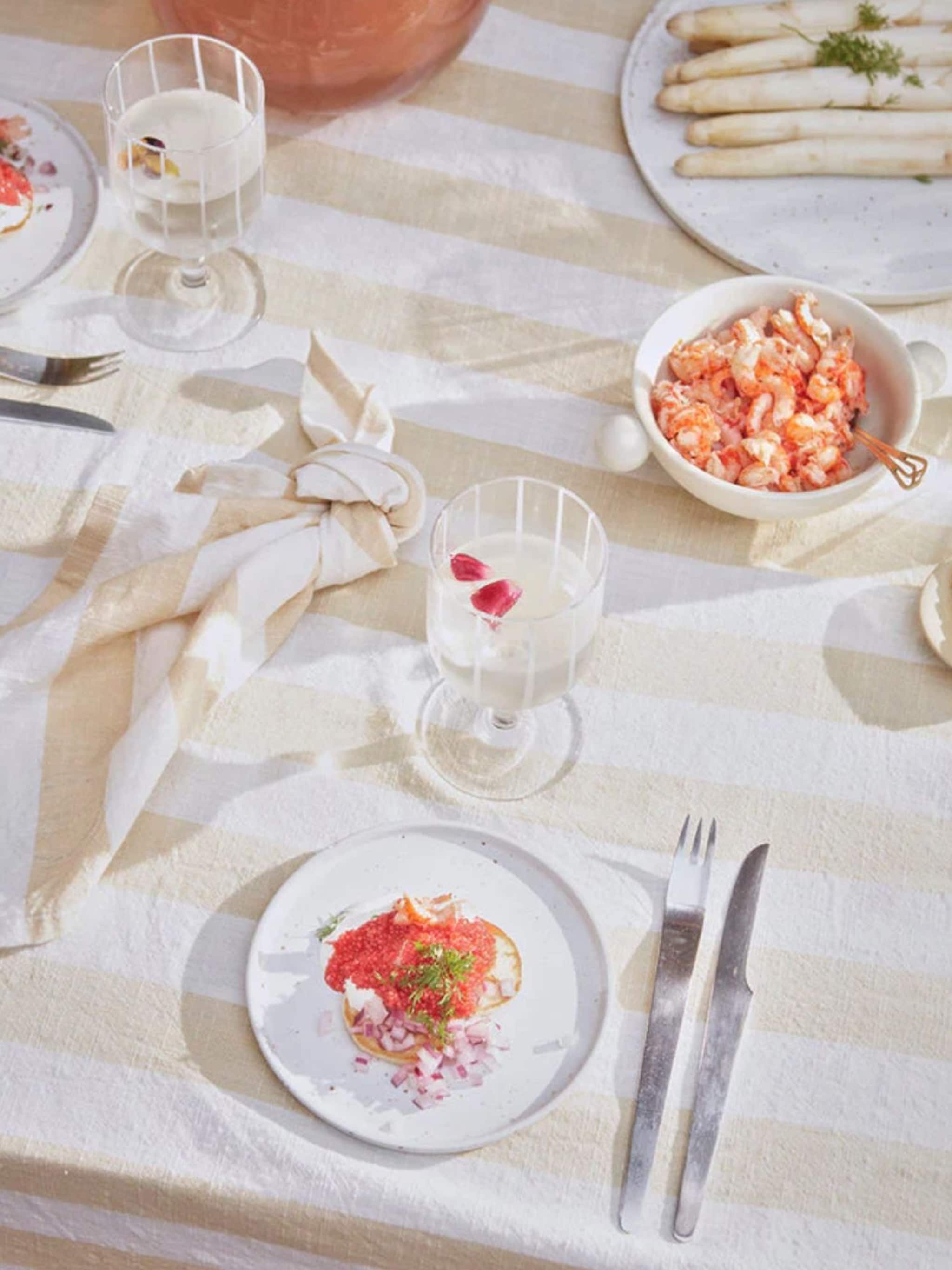 zomerse tafelaankleding diner items