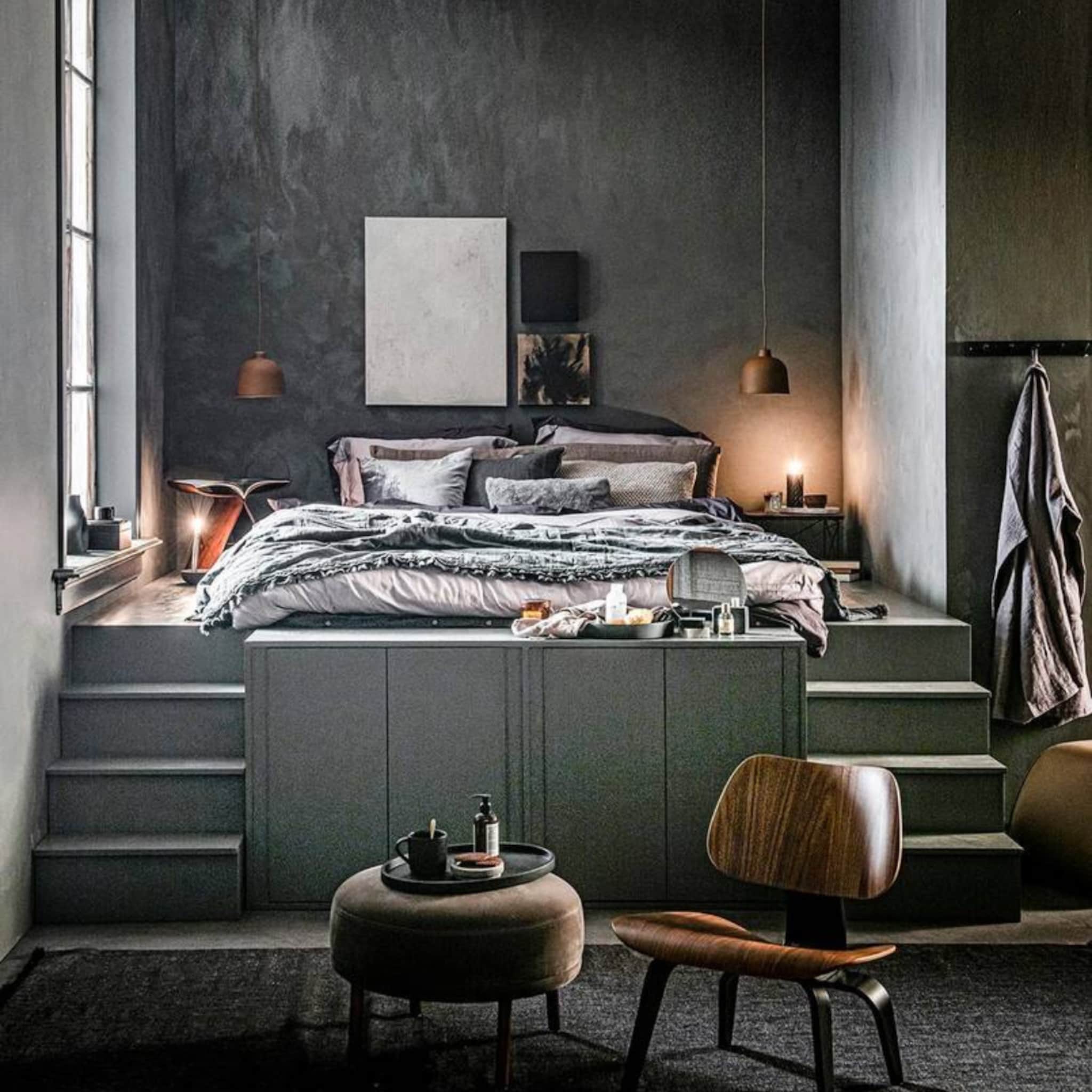 podiumbed in de slaapkamer