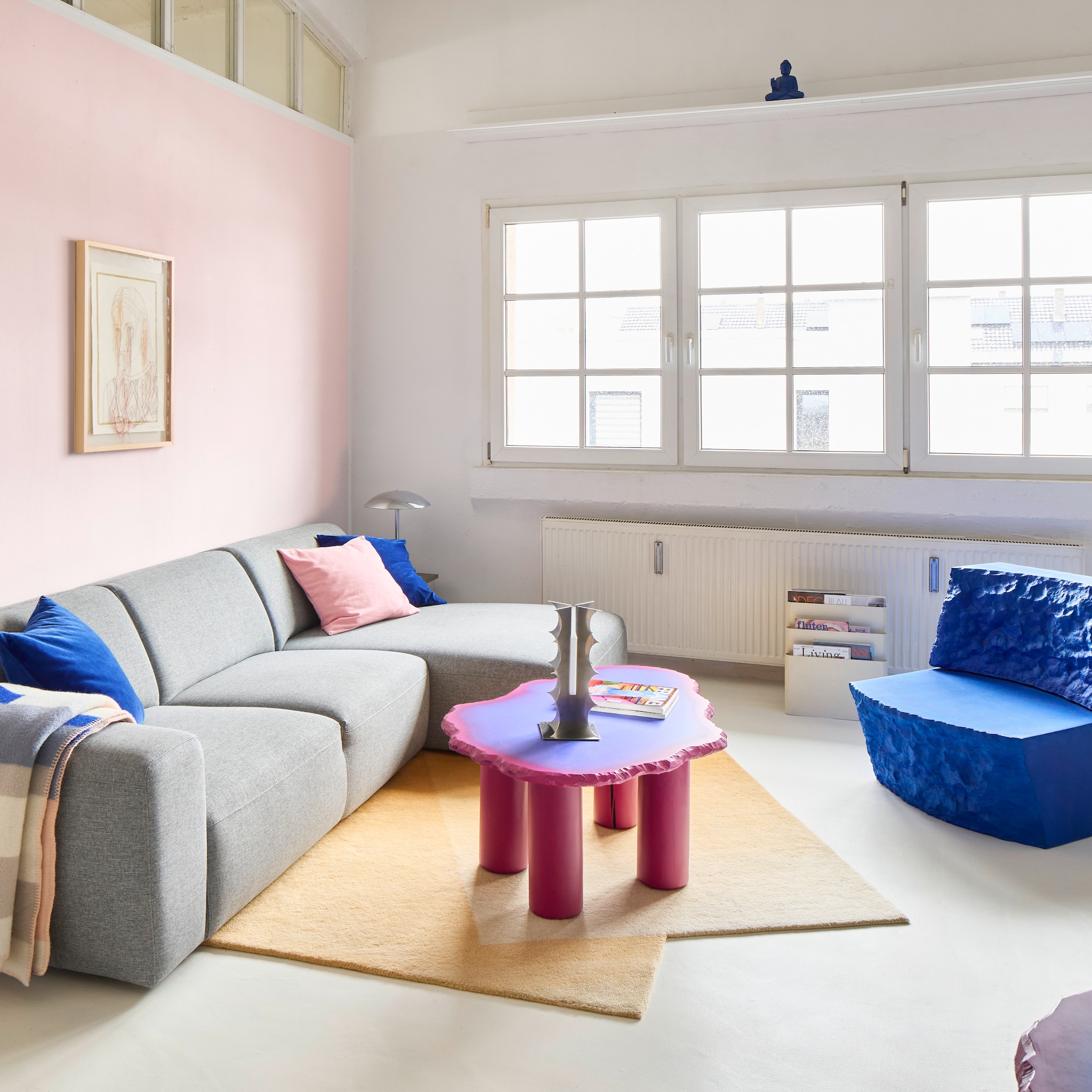 kleur kunst een geheel interieur