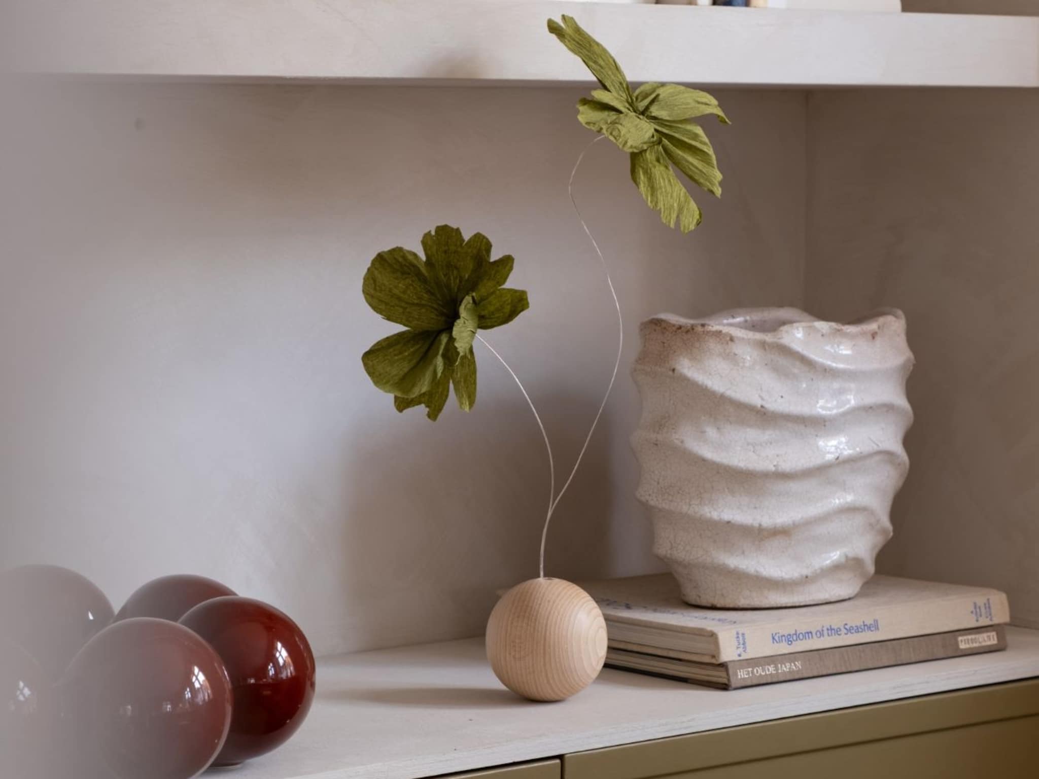 papieren bloemen maken klein kunstwerk