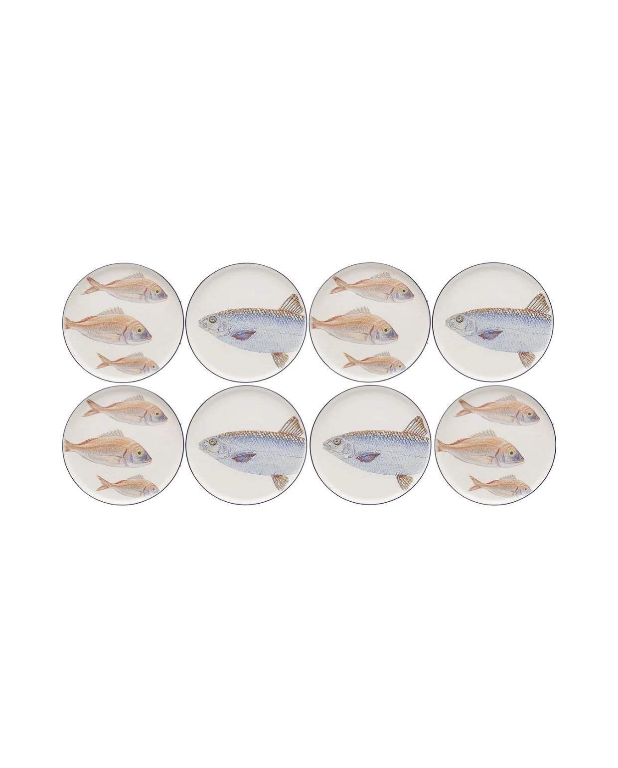 Kare Design Borden vissen Ø27cm (8/set) Kare Design
