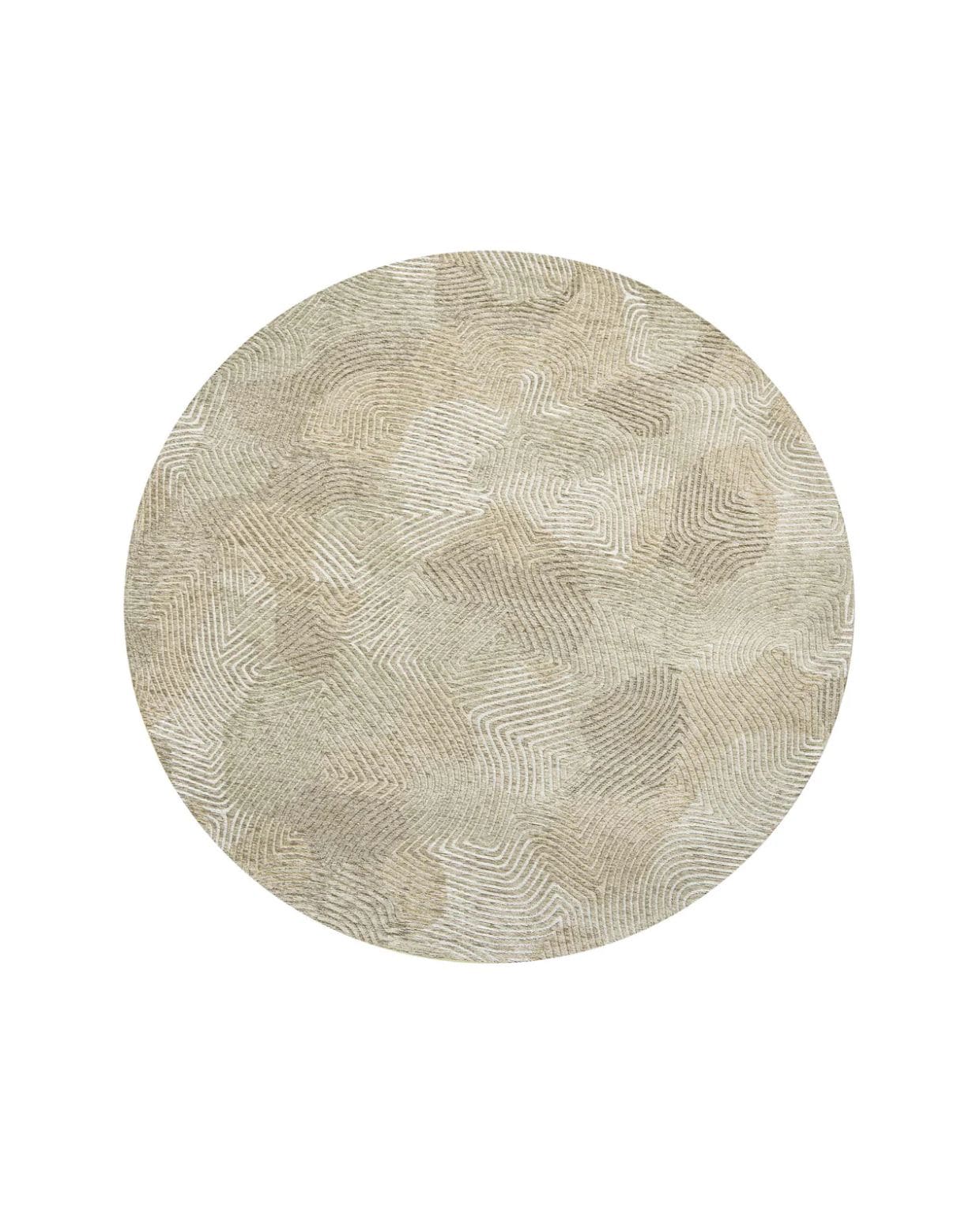 Ecorugs vloerkleed Shell Beige - beige - 240x240cm Louis de Poortere