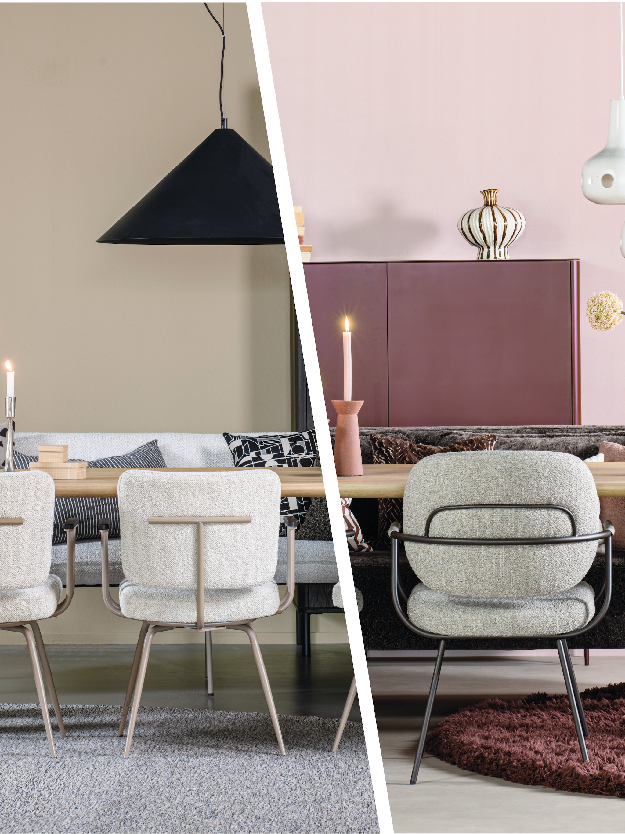 twee eetkamers een basis zo style je dezelfde eettafel twee keer anders