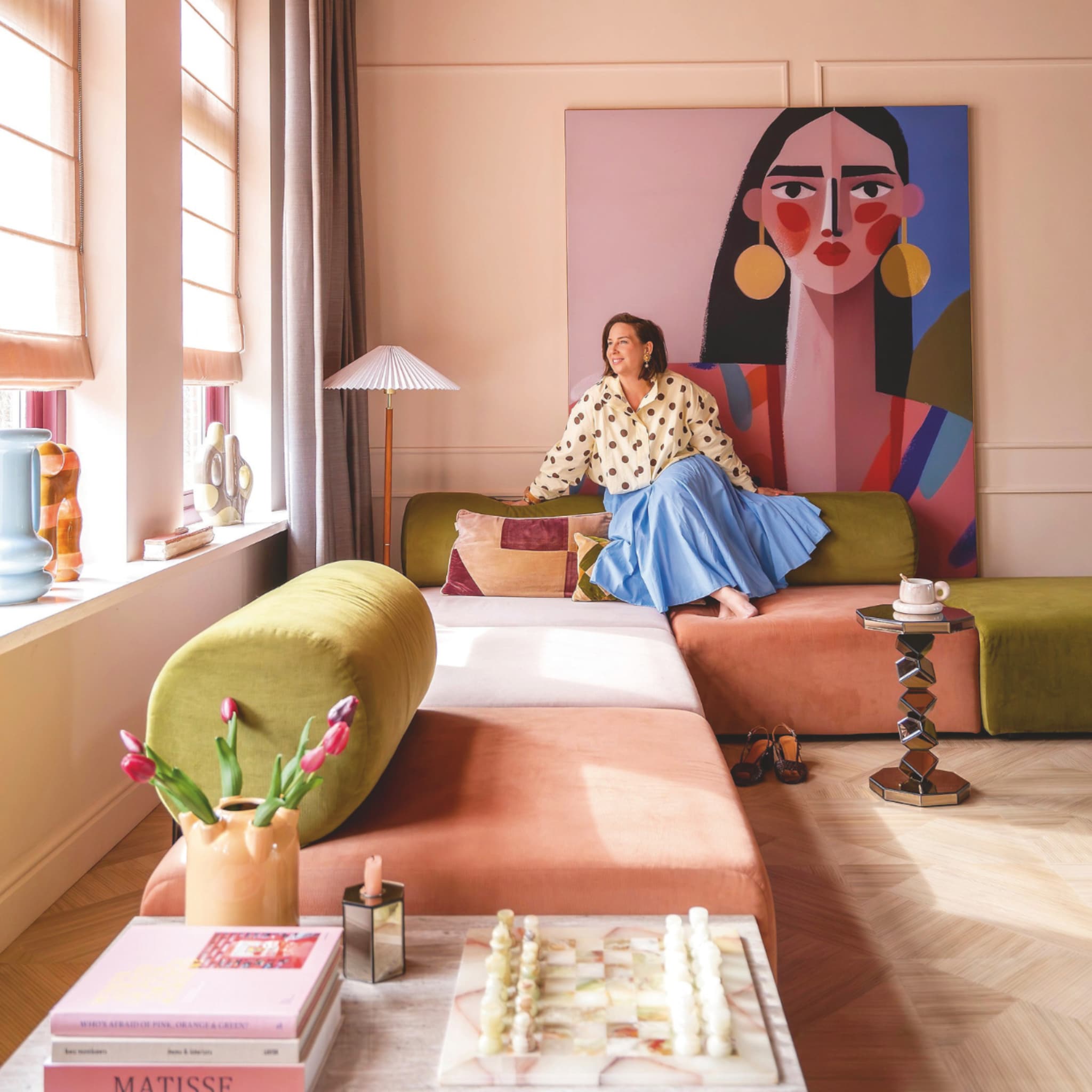 dromerig interieur uitgesproken kleuren terraroze
