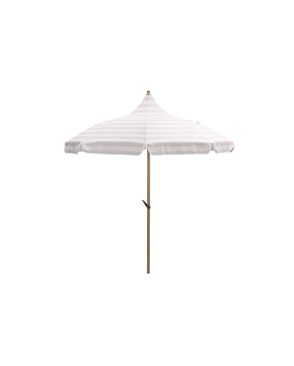 Stokparasol Aloha taupe, ecru, Ø 200 cm Garden impressions